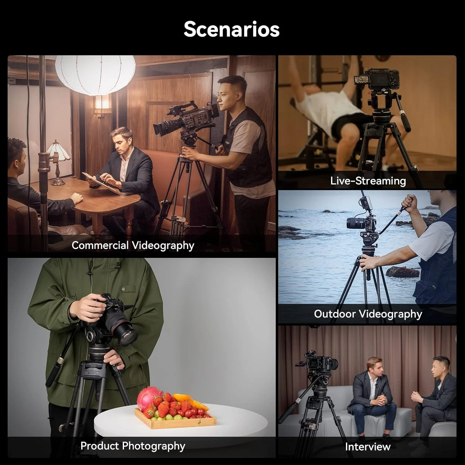 سه پایه فیبر کربنی سنگین SmallRig مدل 4167 سه پایه فیبر کربنی سنگین SmallRig مدل 4167