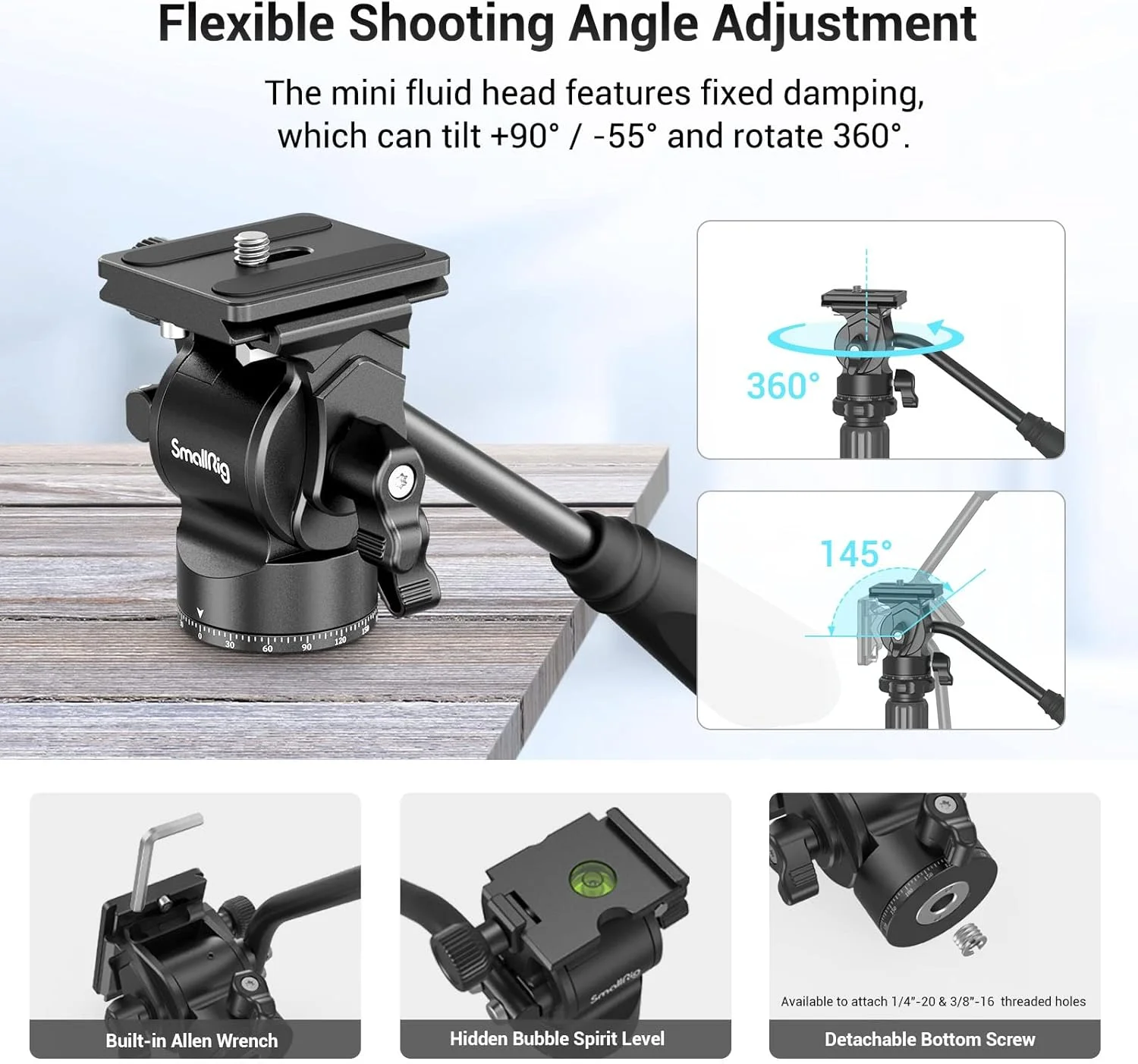سه پایه مونوپاد 71 اینچی SMALLRIG با هد سیال کوچک، سه پایه مسافرتی آلومینیومی CT180، ارتفاع قابل تنظیم 16.5 تا 71 اینچ، پایه دوربین سه پایه با نگهدارنده تلفن و کیف حمل، حداکثر بار 15 کیلوگرم - 3760 سه پایه مونوپاد 71 اینچی SMALLRIG با هد سیال کوچک، سه پایه مسافرتی آلومینیومی CT180، ارتفاع قابل تنظیم 16.5 تا 71 اینچ، پایه دوربین سه پایه با نگهدارنده تلفن و کیف حمل، حداکثر بار 15 کیلوگرم - 3760
