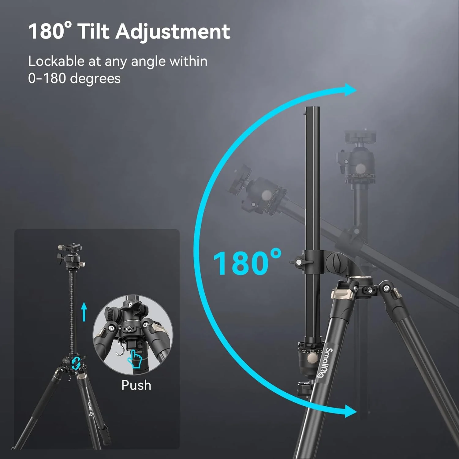 SmallRig 73" Camera Tripod, 360° Rotation Center Column Horizontal Tripod Monopod with Smartphone Holder, Carrying Bag, Weight Bag for DSLR Camera, Video Camcorder, Max Load 22lb/10kg-4288 SmallRig 73" Camera Tripod, 360° Rotation Center Column Horizontal Tripod Monopod with Smartphone Holder, Carrying Bag, Weight Bag for DSLR Camera, Video Camcorder, Max Load 22lb/10kg-4288