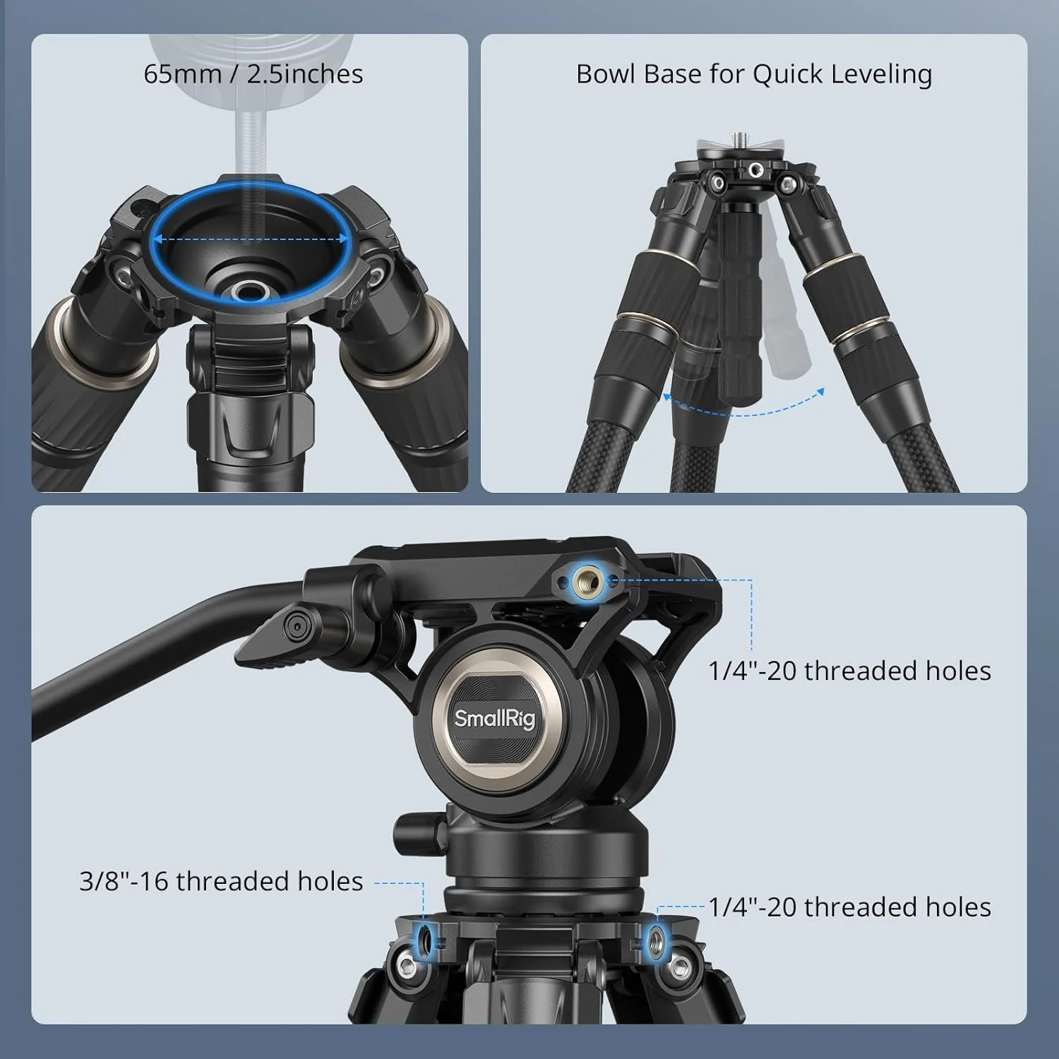 کیت سه پایه فیبر کربنی SmallRig مدل FT-S303 4643 کیت سه پایه فیبر کربنی SmallRig مدل FT-S303 4643