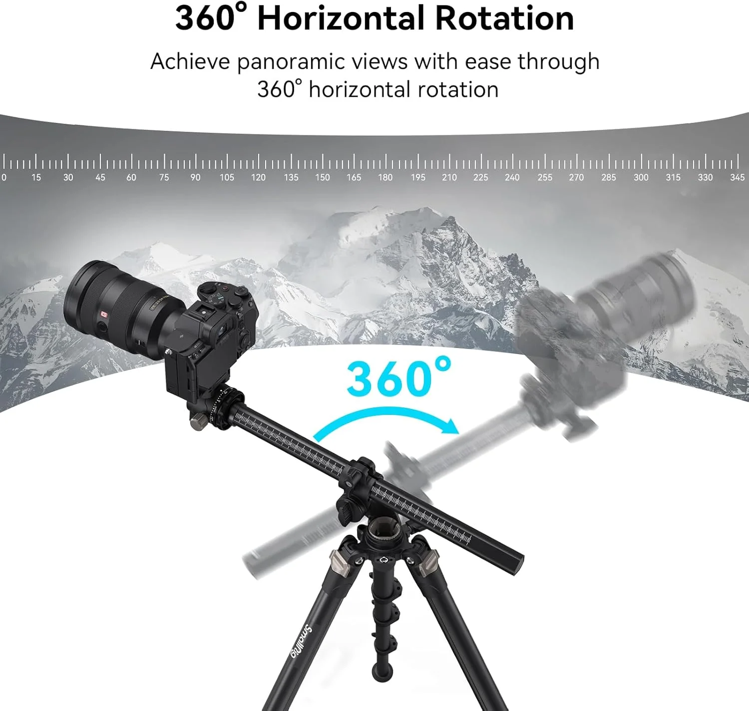 SmallRig 73" Camera Tripod, 360° Rotation Center Column Horizontal Tripod Monopod with Smartphone Holder, Carrying Bag, Weight Bag for DSLR Camera, Video Camcorder, Max Load 22lb/10kg-4288 SmallRig 73" Camera Tripod, 360° Rotation Center Column Horizontal Tripod Monopod with Smartphone Holder, Carrying Bag, Weight Bag for DSLR Camera, Video Camcorder, Max Load 22lb/10kg-4288
