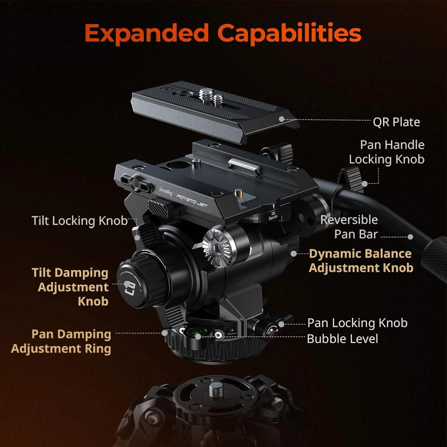 SmallRig Tribex Hydraulic Carbon Fiber Tripod Kit,4259 SmallRig Tribex Hydraulic Carbon Fiber Tripod Kit,4259