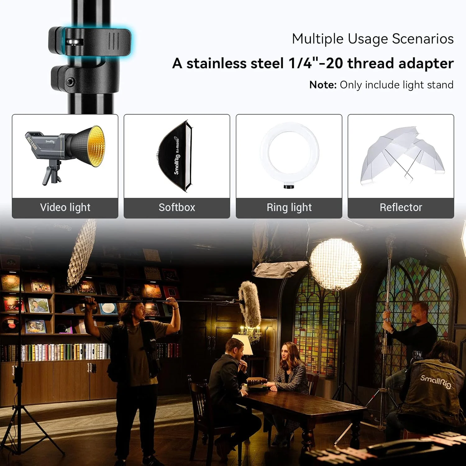 پایه نورپردازی بادی 280 سانتی متری اسمال ریگ مدل RA-S280-3736 با پیچ 1/4 اینچی برای سافت باکس، نور استودیویی، رفلکتور و رینگ لایت، حداکثر تحمل وزن 8 کیلوگرم پایه نورپردازی بادی 280 سانتی متری اسمال ریگ مدل RA-S280-3736 با پیچ 1/4 اینچی برای سافت باکس، نور استودیویی، رفلکتور و رینگ لایت، حداکثر تحمل وزن 8 کیلوگرم