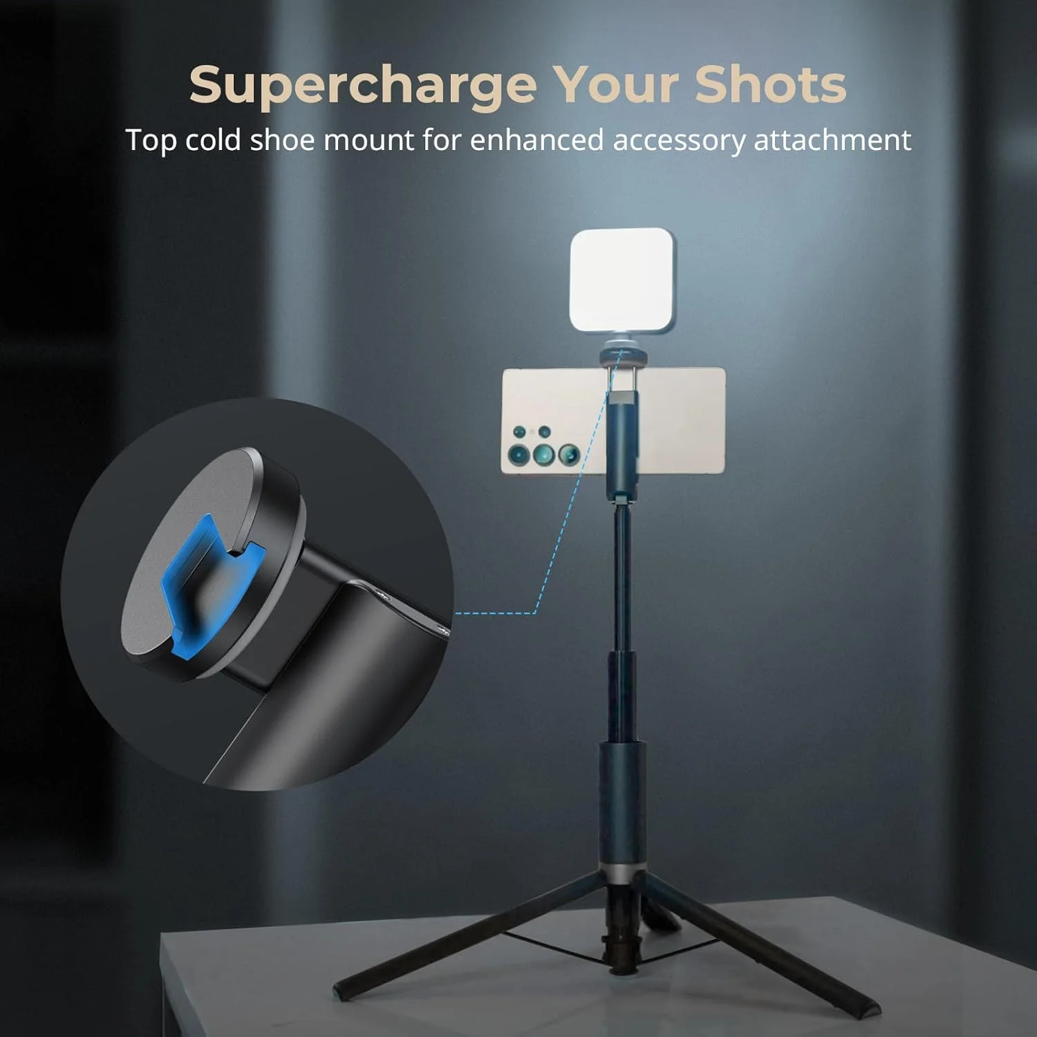 سه پایه سلفی استیک تاشو سریع SmallRig ST30، پایه سه پایه اتوماتیک 57.9 اینچی با ریموت و مانت کفشک سرد، برای آیفون، برای اندروید، ضبط ویدیو، مسافرت، ولاگینگ، مشکی 5291 سه پایه سلفی استیک تاشو سریع SmallRig ST30، پایه سه پایه اتوماتیک 57.9 اینچی با ریموت و مانت کفشک سرد، برای آیفون، برای اندروید، ضبط ویدیو، مسافرت، ولاگینگ، مشکی 5291