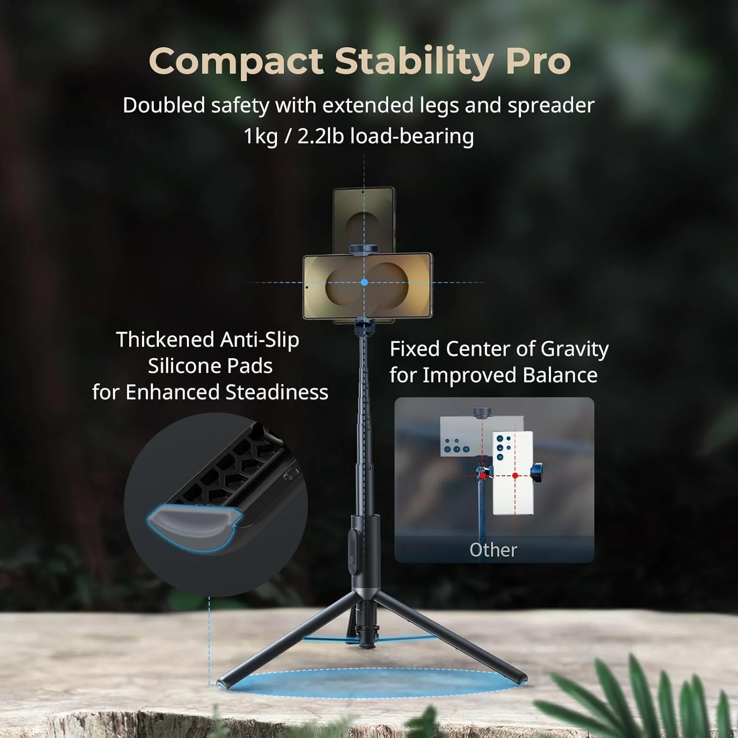 سه پایه سلفی استیک تاشو سریع SmallRig ST30، پایه سه پایه اتوماتیک 57.9 اینچی با ریموت و مانت کفشک سرد، برای آیفون، برای اندروید، ضبط ویدیو، مسافرت، ولاگینگ، مشکی 5291 سه پایه سلفی استیک تاشو سریع SmallRig ST30، پایه سه پایه اتوماتیک 57.9 اینچی با ریموت و مانت کفشک سرد، برای آیفون، برای اندروید، ضبط ویدیو، مسافرت، ولاگینگ، مشکی 5291