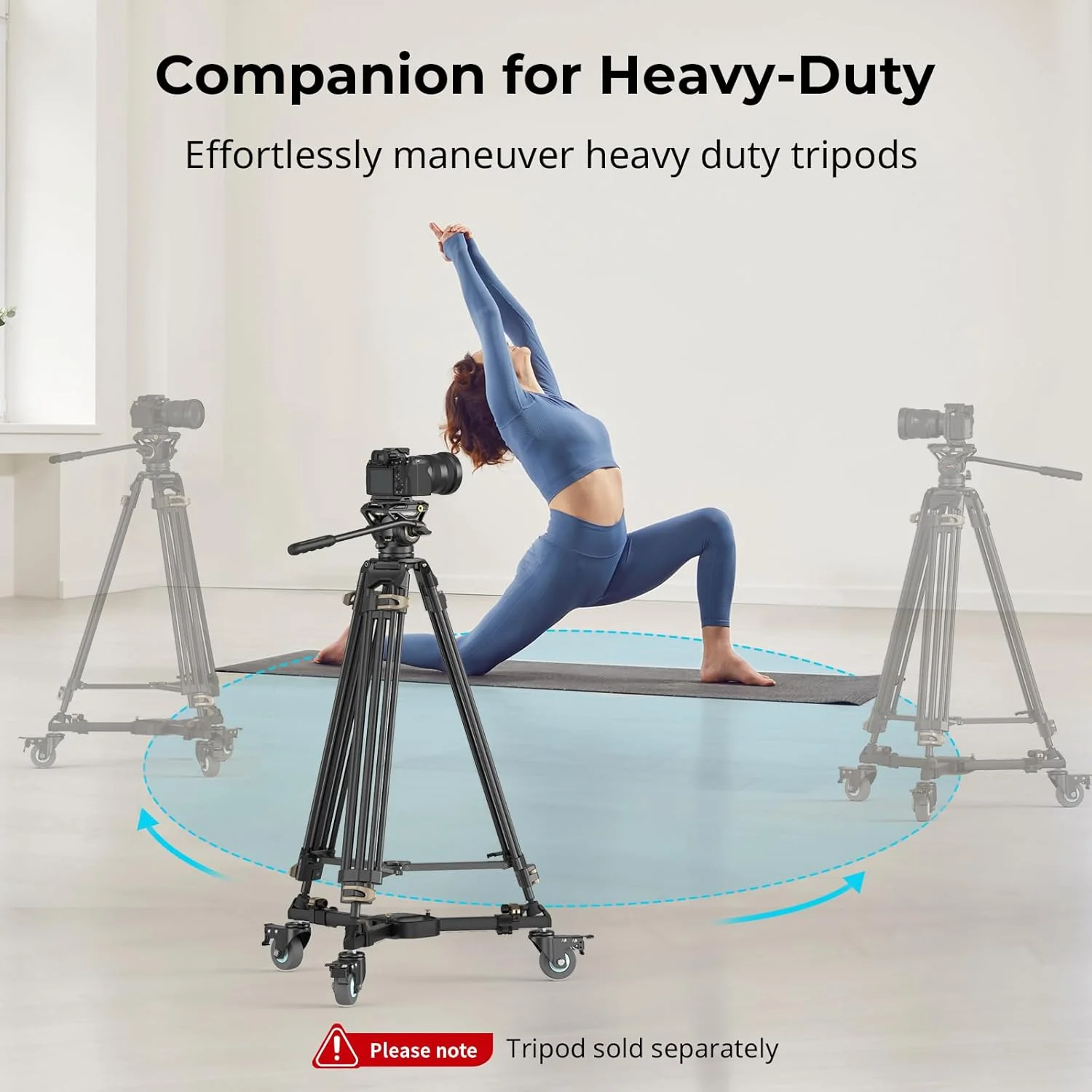 چرخ سه پایه سنگین عکاسی قفل سریع SmallRig مدل 5020 چرخ سه پایه سنگین عکاسی قفل سریع SmallRig مدل 5020