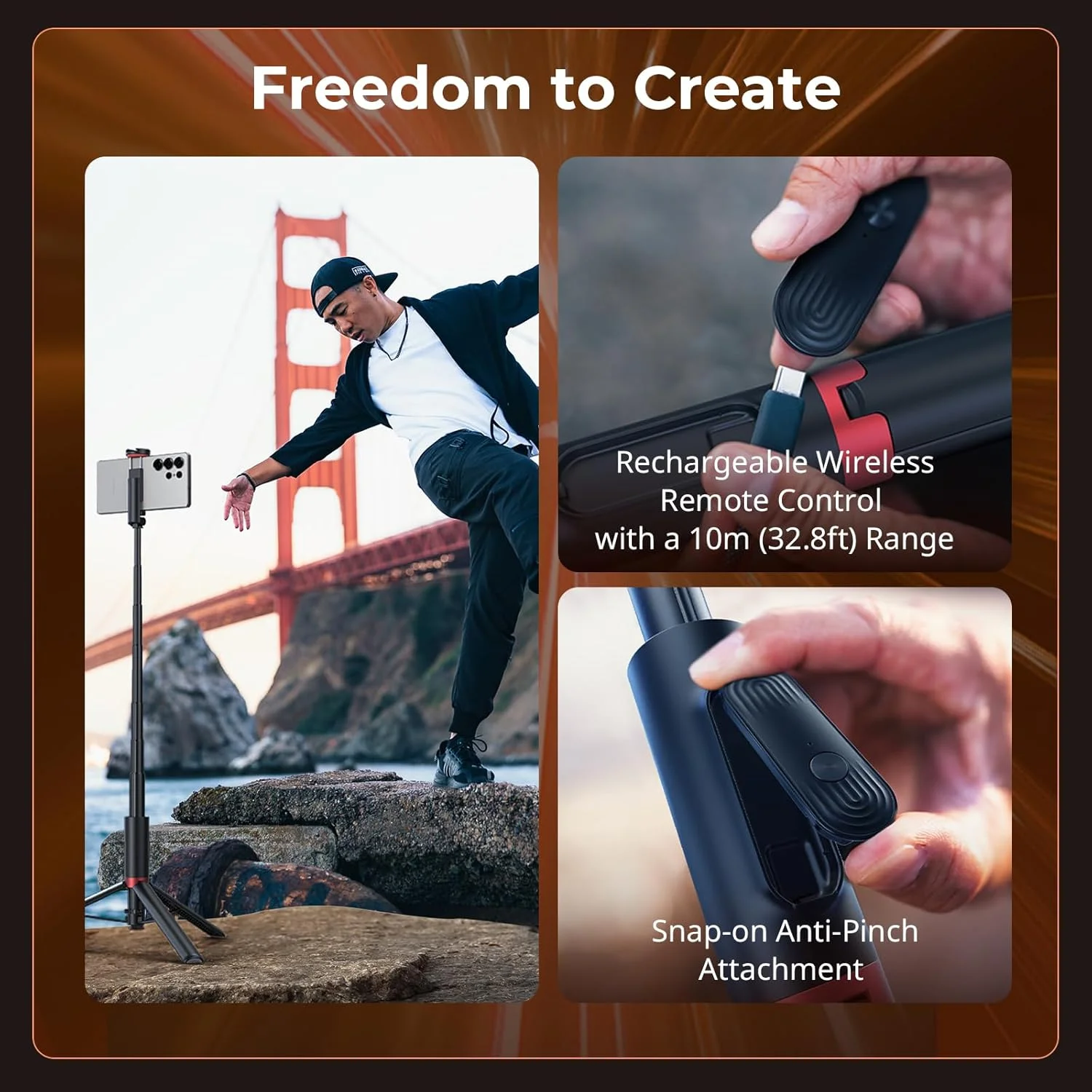 مونوپاد سلفی بوم سبک SmallRig x Drex Lee ST30، پایه سه پایه اتوماتیک 57.9 اینچی با ریموت و مانت کفشک سرد، برای آیفون، برای اندروید، ضبط ویدیو، مسافرت، ولاگ، مشکی 5292 مونوپاد سلفی بوم سبک SmallRig x Drex Lee ST30، پایه سه پایه اتوماتیک 57.9 اینچی با ریموت و مانت کفشک سرد، برای آیفون، برای اندروید، ضبط ویدیو، مسافرت، ولاگ، مشکی 5292