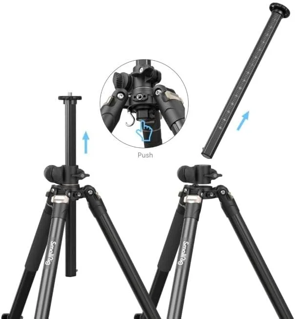 سه پایه ستون مرکزی جانبی SmallRig مدل CT200 4288 سه پایه ستون مرکزی جانبی SmallRig مدل CT200 4288