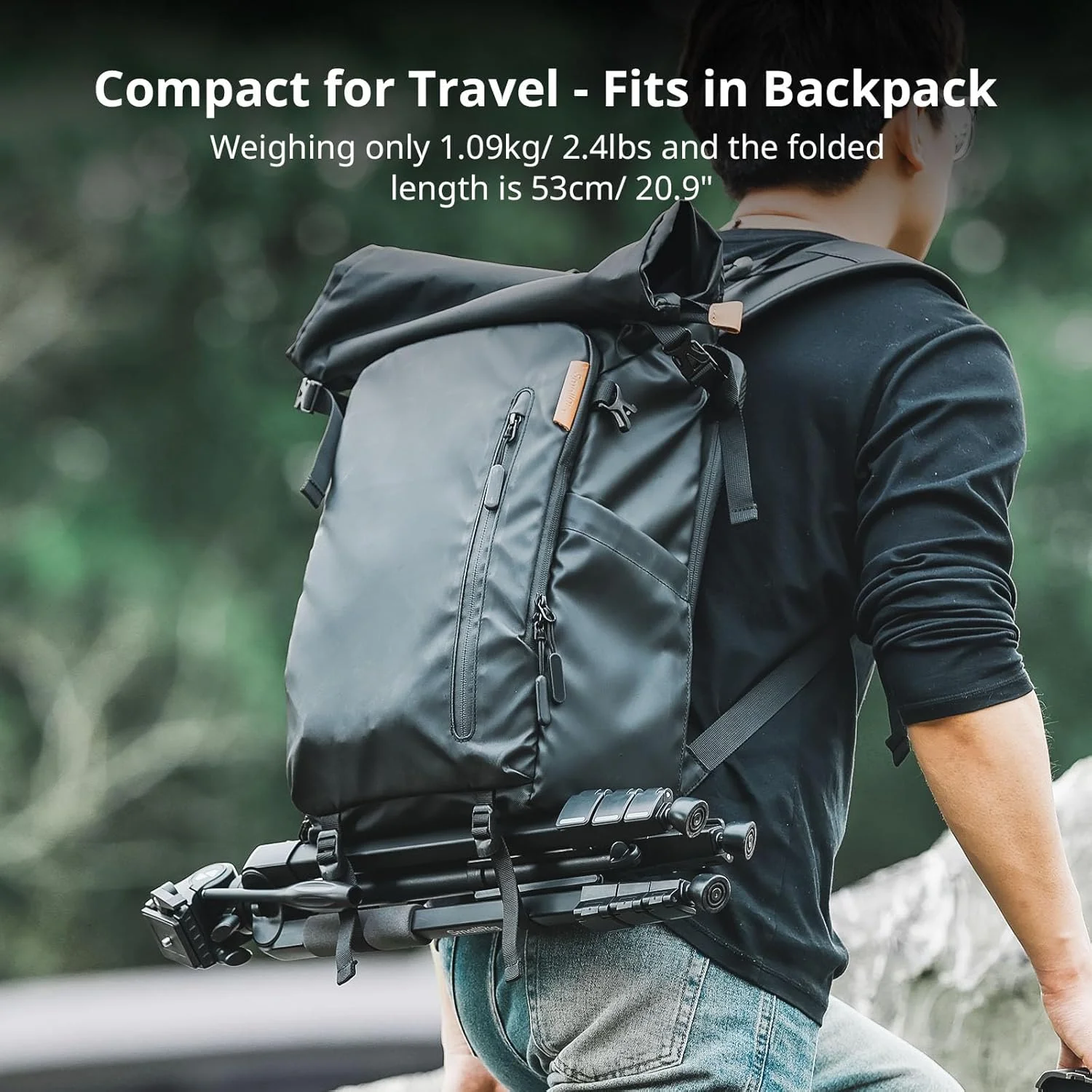 پایه سه پایه دوربین SmallRig CT-07، سه پایه مسافرتی 63.4 اینچی برای آیفون و دوربین، سه پایه تلفن با پایه عمودی/افقی تعویض سریع، زوایای قابل تنظیم و حداکثر تحمل بار 4 کیلوگرمی به همراه کیف حمل پایه سه پایه دوربین SmallRig CT-07، سه پایه مسافرتی 63.4 اینچی برای آیفون و دوربین، سه پایه تلفن با پایه عمودی/افقی تعویض سریع، زوایای قابل تنظیم و حداکثر تحمل بار 4 کیلوگرمی به همراه کیف حمل