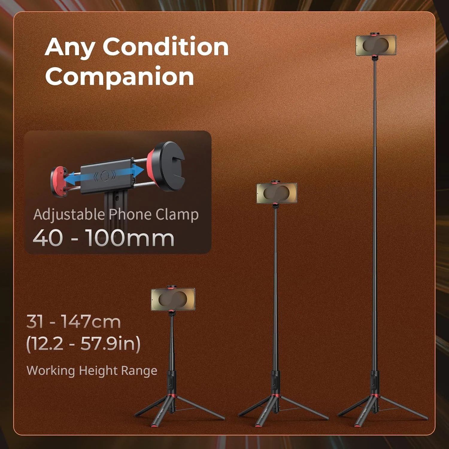 مونوپاد سلفی بوم سبک SmallRig x Drex Lee ST30، پایه سه پایه اتوماتیک 57.9 اینچی با ریموت و مانت کفشک سرد، برای آیفون، برای اندروید، ضبط ویدیو، مسافرت، ولاگ، مشکی 5292 مونوپاد سلفی بوم سبک SmallRig x Drex Lee ST30، پایه سه پایه اتوماتیک 57.9 اینچی با ریموت و مانت کفشک سرد، برای آیفون، برای اندروید، ضبط ویدیو، مسافرت، ولاگ، مشکی 5292