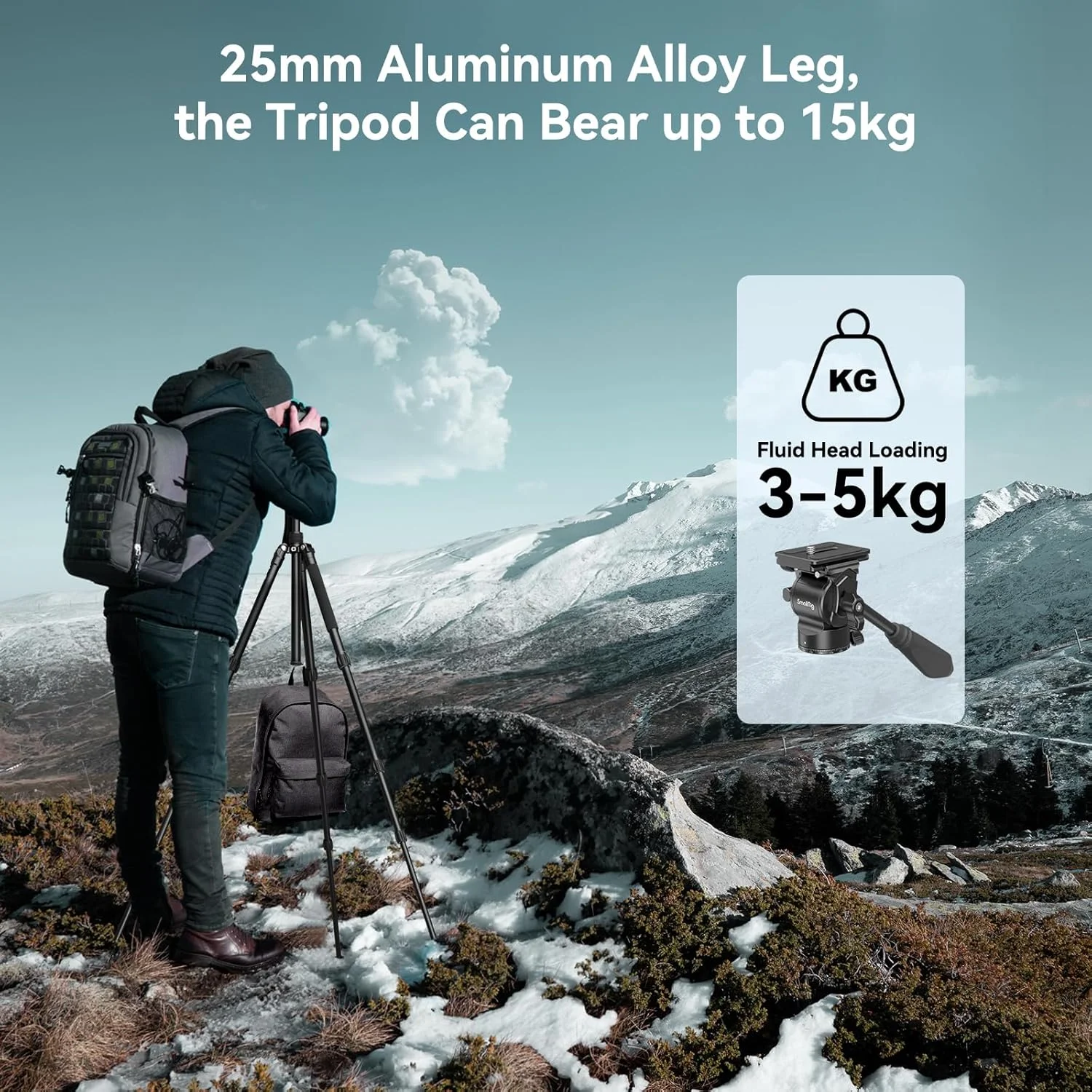 سه پایه فیلمبرداری 71 اینچی SMALLRIG CT180 مدل 3760B به همراه هد سیال، سه پایه دوربین آلومینیومی، سه پایه فیلمبرداری پانوراما 360 درجه مناسب سفر، ارتفاع قابل تنظیم از 16.5 اینچ تا 71 اینچ، حداکثر تحمل وزن 15 کیلوگرم، هد سیال سه پایه فیلمبرداری 71 اینچی SMALLRIG CT180 مدل 3760B به همراه هد سیال، سه پایه دوربین آلومینیومی، سه پایه فیلمبرداری پانوراما 360 درجه مناسب سفر، ارتفاع قابل تنظیم از 16.5 اینچ تا 71 اینچ، حداکثر تحمل وزن 15 کیلوگرم، هد سیال