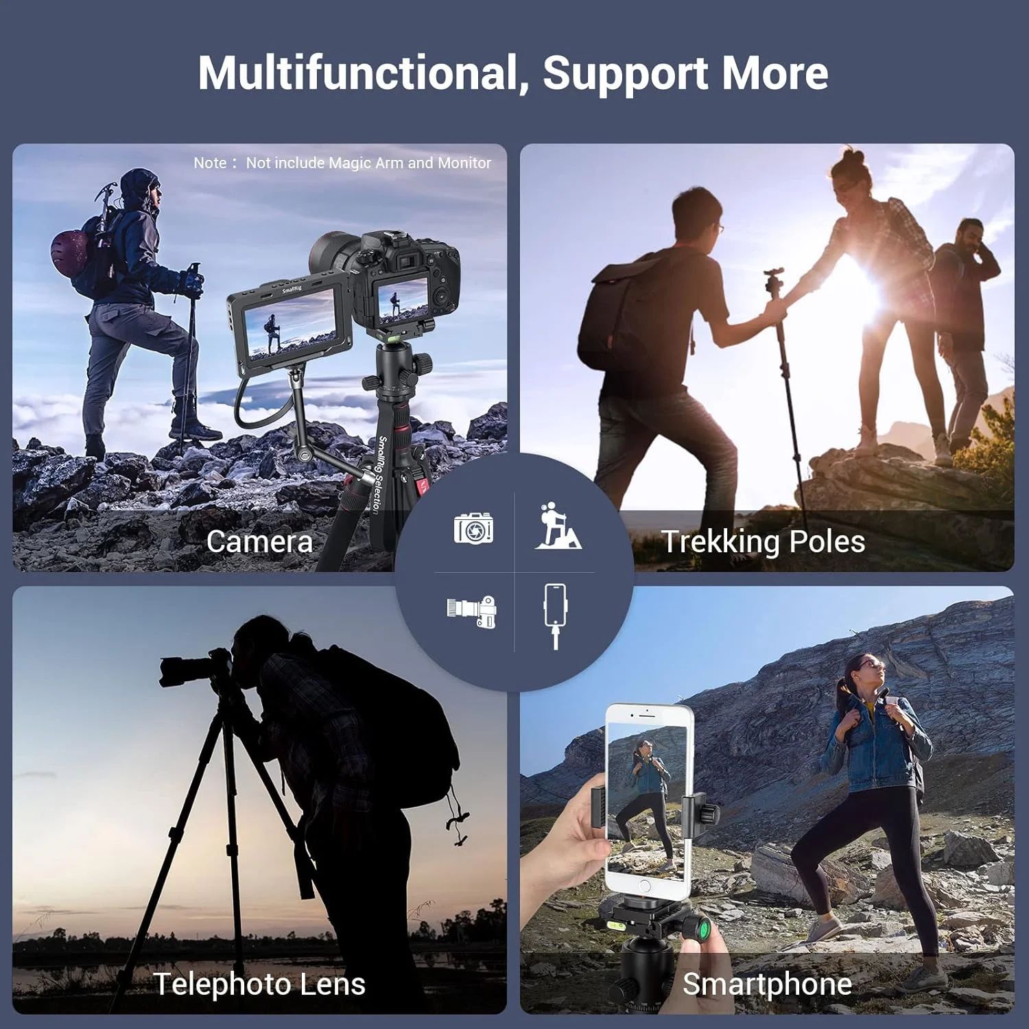 سه پایه دوربین آلومینیومی SmallRig CT-10 مدل 3935 سه پایه دوربین آلومینیومی SmallRig CT-10 مدل 3935