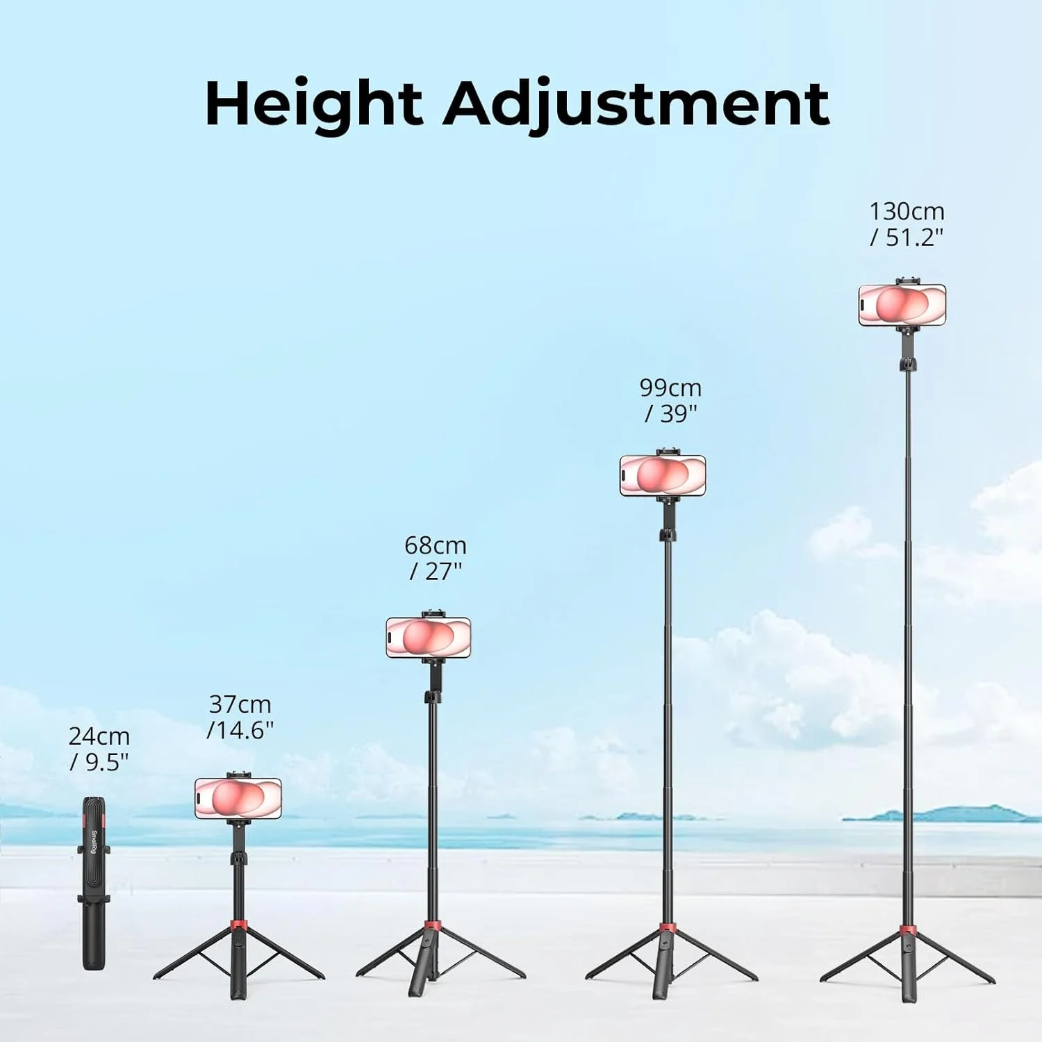 پایه سه پایه گوشی موبایل اسمال ریگ 51 اینچی ST-25 مشکی 4729 پایه سه پایه گوشی موبایل اسمال ریگ 51 اینچی ST-25 مشکی 4729
