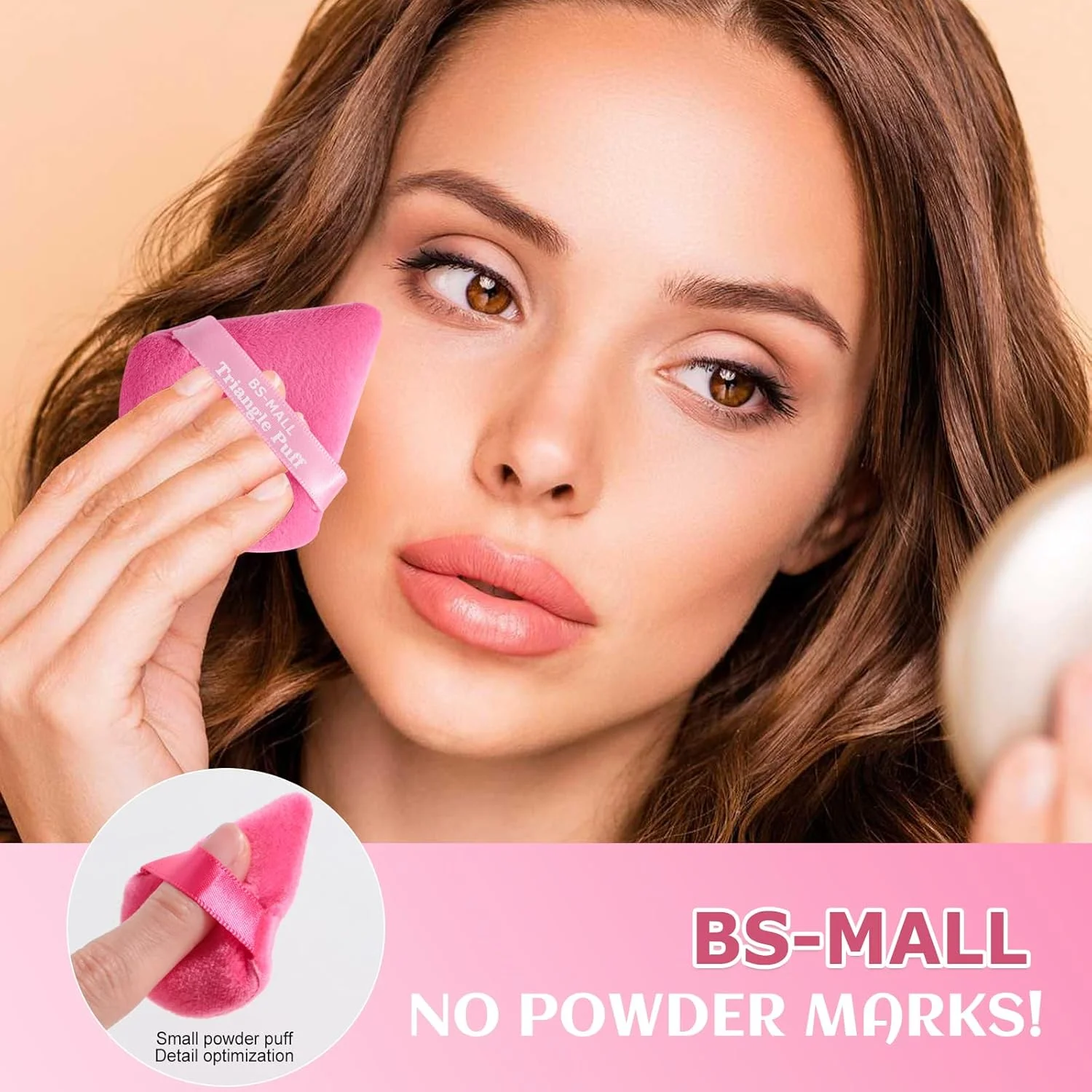 ست اسفنج آرایشی BS-MALL و پد مثلثی صورتی برای استفاده دقیق و کوچک، مناسب کرم پودر و کانسیلر، اسفنج پنبه ای مرواریدی نرم، بسته 10 عددی ست اسفنج آرایشی BS-MALL و پد مثلثی صورتی برای استفاده دقیق و کوچک، مناسب کرم پودر و کانسیلر، اسفنج پنبه ای مرواریدی نرم، بسته 10 عددی