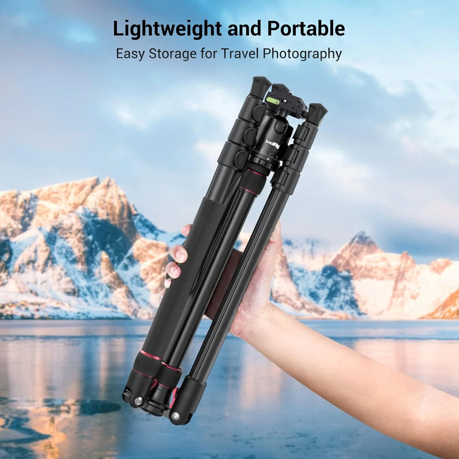 تک پایه دوربین SMALLRIG CT-10، سه پایه آلومینیومی سبک و قابل حمل 182 سانتی متری، صفحه رهاسازی سریع با مفصل توپی پانوراما 360 درجه، حداکثر بار 15 کیلوگرم، قابل تنظیم 59-180 سانتی متر - 3935 تک پایه دوربین SMALLRIG CT-10، سه پایه آلومینیومی سبک و قابل حمل 182 سانتی متری، صفحه رهاسازی سریع با مفصل توپی پانوراما 360 درجه، حداکثر بار 15 کیلوگرم، قابل تنظیم 59-180 سانتی متر - 3935