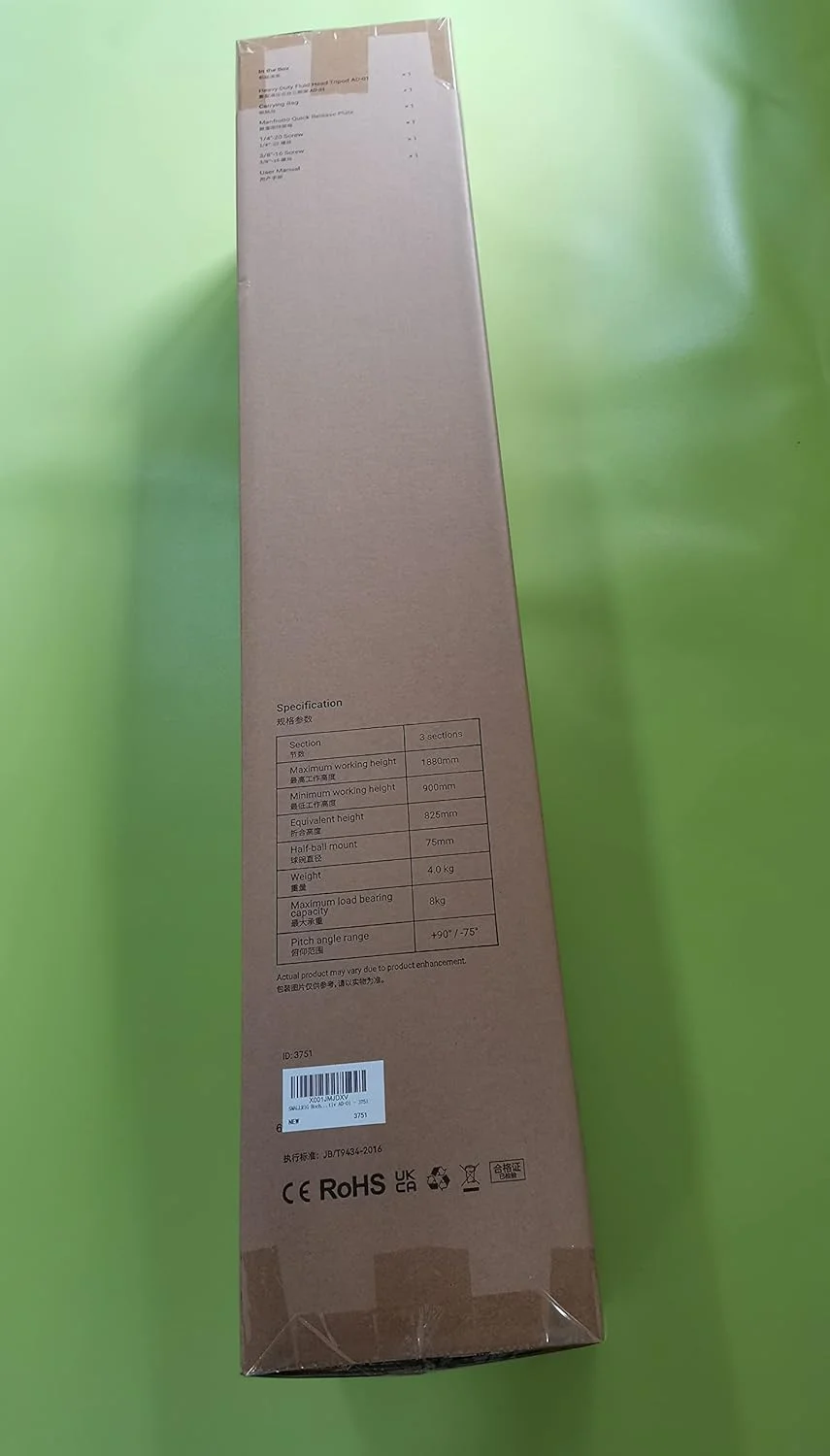 سه پایه فیلمبرداری 73 اینچی اسمال ریگ مدل 3751 سه پایه فیلمبرداری 73 اینچی اسمال ریگ مدل 3751