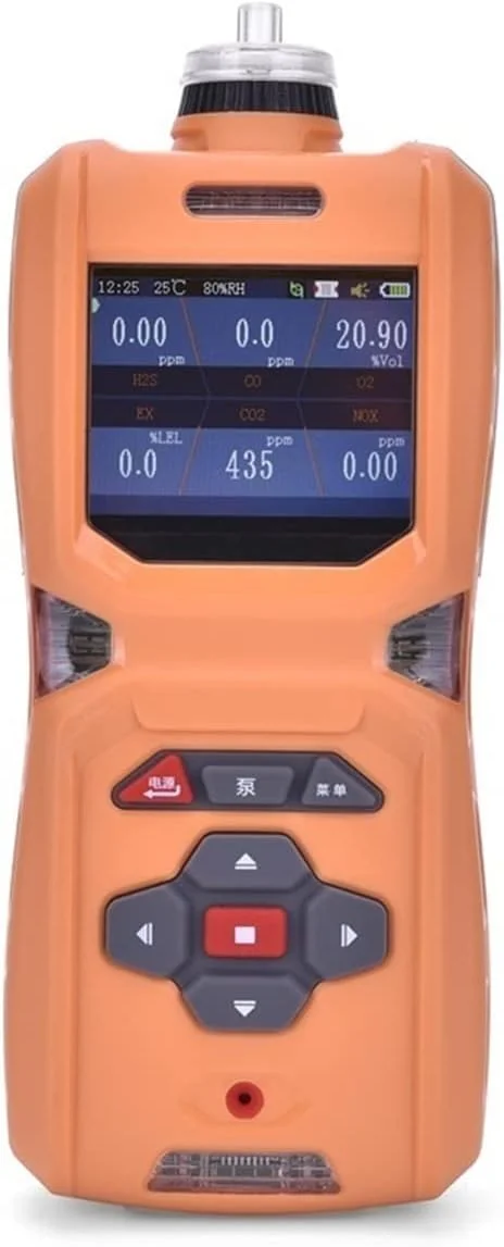 دستگاه تشخیص گاز GZDtdsd، ردیاب غلظت دی اکسید کربن، ردیاب نشت گاز CO2، تستر خلوص بالا، 0-50000ppm، 0-100% Vol، ردیاب نشت گاز با دقت بالا (رنگ: 0-100% vol، سایز: 1)