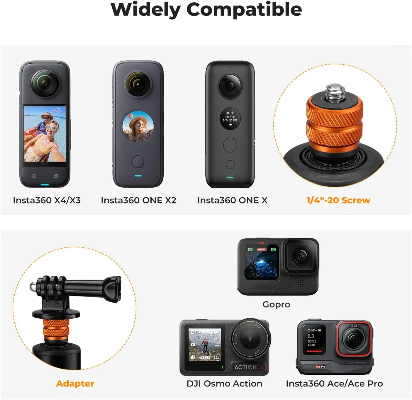 مونوپاد نامرئی سلفی K&F Concept، میله بلند کننده (120 سانتی متر) برای دوربین های ورزشی Insta360 GoPro DJI OSMO Pocket 3، مونوپاد توسعه یافته 1/4 اینچی با آداپتور GoPro مونوپاد نامرئی سلفی K&F Concept، میله بلند کننده (120 سانتی متر) برای دوربین های ورزشی Insta360 GoPro DJI OSMO Pocket 3، مونوپاد توسعه یافته 1/4 اینچی با آداپتور GoPro