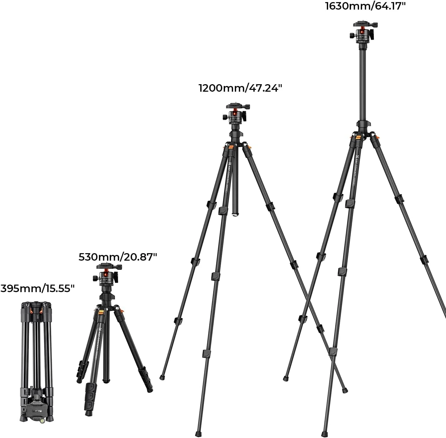 K&F Concept 64 inch/163cm Camera Tripod,Lightweight Travel Outdoor DSLR Tripods with 360 Degree CNC Ball Head Load Capacity 10kg/22lbs,Cellphone Clip for Smartphone Live Streaming Vlog K234A0+BH-28L K&F Concept 64 inch/163cm Camera Tripod,Lightweight Travel Outdoor DSLR Tripods with 360 Degree CNC Ball Head Load Capacity 10kg/22lbs,Cellphone Clip for Smartphone Live Streaming Vlog K234A0+BH-28L