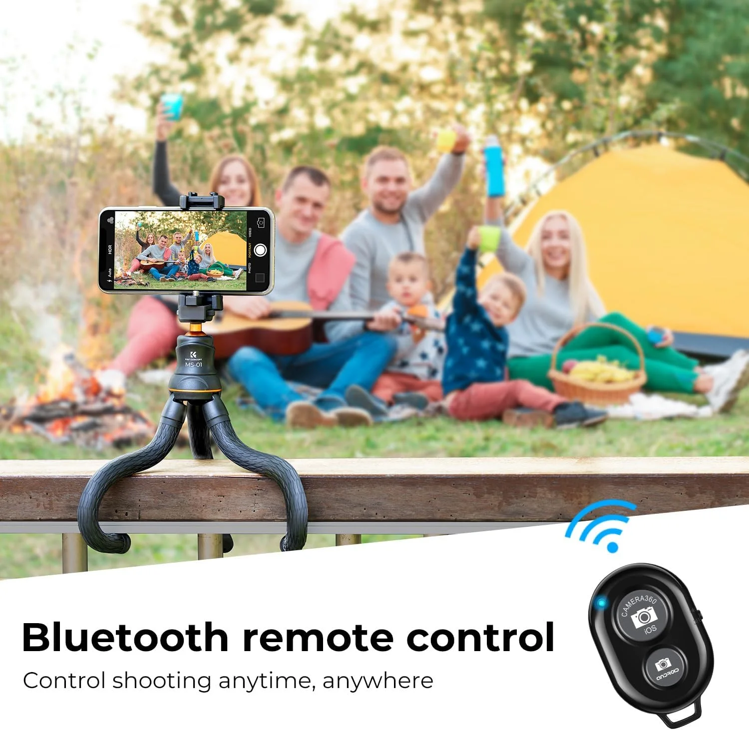 پایه سه پایه کوچک K&F Concept، سه پایه انعطاف پذیر دوربین و تلفن همراه با ریموت بلوتوث، پیچ 1/4 اینچی با نگهدارنده تلفن و کفشک سرد، حداکثر بار 3 کیلوگرم سازگار با تلفن هوشمند/دوربین Canon Nikon Sony پایه سه پایه کوچک K&F Concept، سه پایه انعطاف پذیر دوربین و تلفن همراه با ریموت بلوتوث، پیچ 1/4 اینچی با نگهدارنده تلفن و کفشک سرد، حداکثر بار 3 کیلوگرم سازگار با تلفن هوشمند/دوربین Canon Nikon Sony