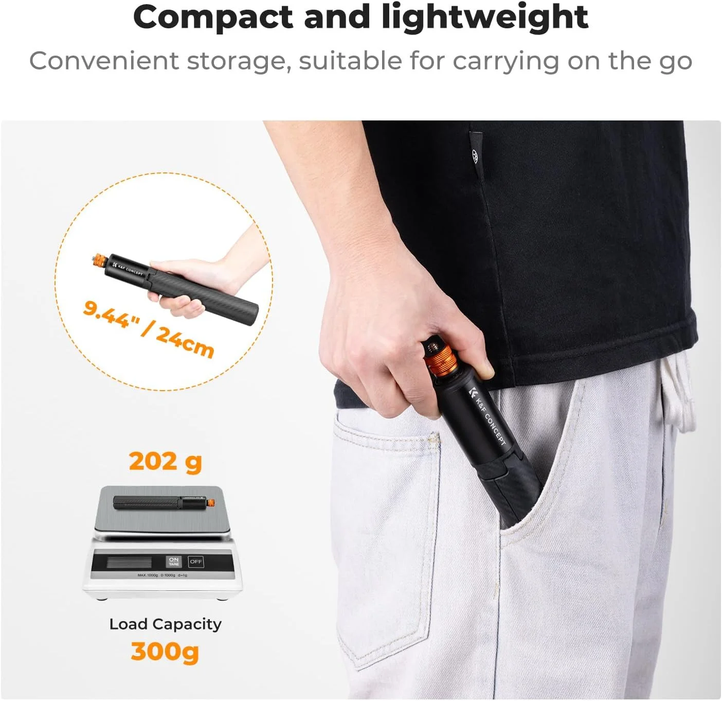 مونوپاد نامرئی سلفی K&F Concept، میله بلند کننده (120 سانتی متر) برای دوربین های ورزشی Insta360 GoPro DJI OSMO Pocket 3، مونوپاد توسعه یافته 1/4 اینچی با آداپتور GoPro مونوپاد نامرئی سلفی K&F Concept، میله بلند کننده (120 سانتی متر) برای دوربین های ورزشی Insta360 GoPro DJI OSMO Pocket 3، مونوپاد توسعه یافته 1/4 اینچی با آداپتور GoPro