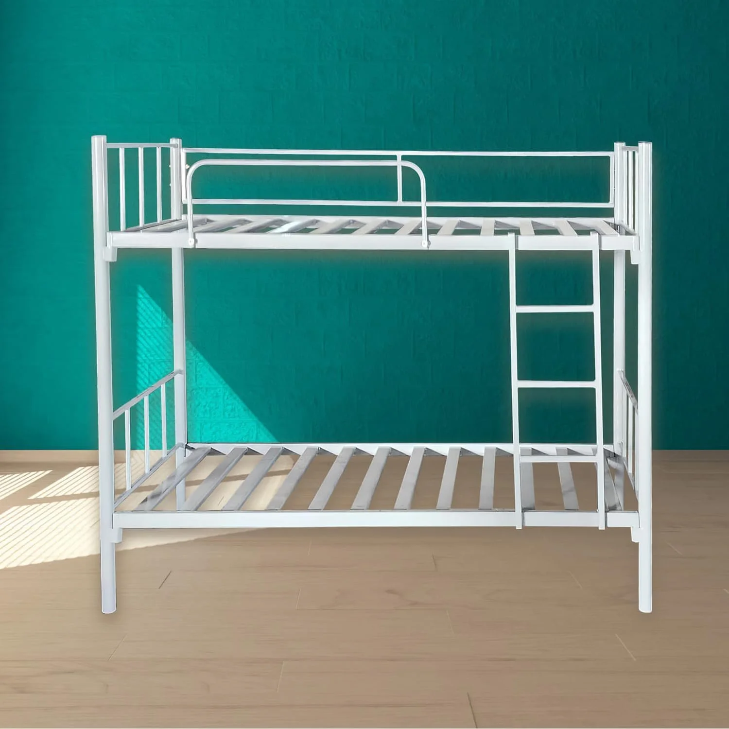 تخت دو طبقه فلزی استیل INFINI HOMES با نردبان (دو نفره، خاکستری، 190 X 90 X 175 سانتی متر) تخت دو طبقه فلزی استیل INFINI HOMES با نردبان (دو نفره، خاکستری، 190 X 90 X 175 سانتی متر)