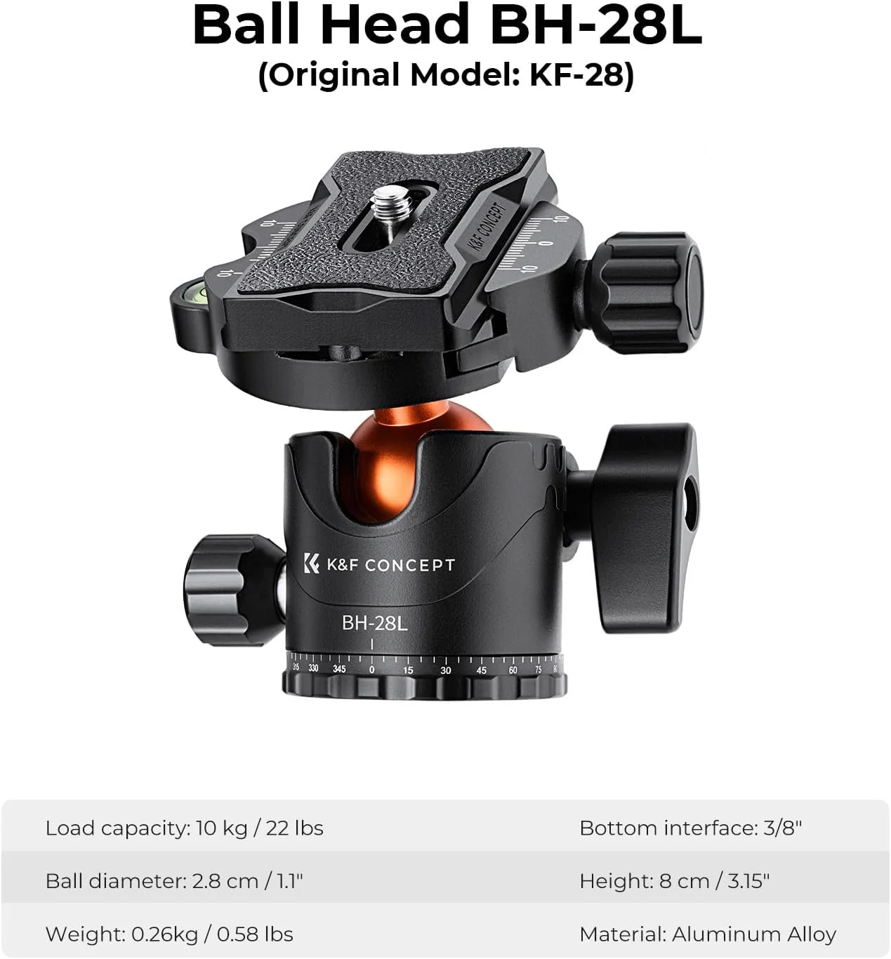 سه پایه دوربین K&F Concept با ارتفاع 94 اینچ، 4 قسمتی، فوق العاده بلند، آلومینیومی، حرفه ای، تک پایه جداشدنی با هد توپی 360 درجه و صفحه رهاسازی سریع برای دوربین های DSLR SLR مدل T254A8+BH-28L (SA254T1) سه پایه دوربین K&F Concept با ارتفاع 94 اینچ، 4 قسمتی، فوق العاده بلند، آلومینیومی، حرفه ای، تک پایه جداشدنی با هد توپی 360 درجه و صفحه رهاسازی سریع برای دوربین های DSLR SLR مدل T254A8+BH-28L (SA254T1)