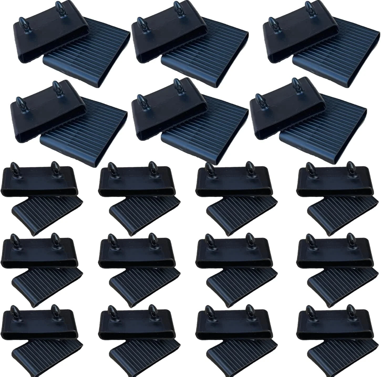 نگهدارنده های لت های تخت خواب HowseHold - چوب مشکی - 36 عدد (24 انتهایی، 12 مرکزی) - مناسب برای تخت های یک نفره، دو نفره، کوئین و کینگ سایز