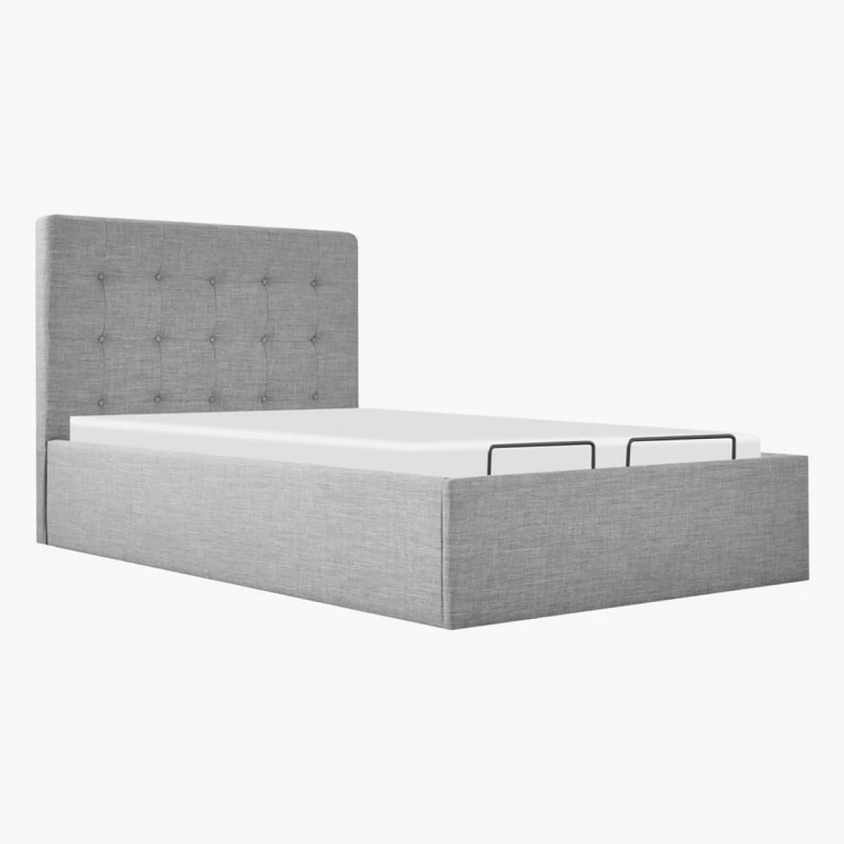 تخت خواب دو نفره روکش دار هیدرولیک اوکلند هوم باکس 213 X 110 X 122 سانتی متر - خاکستری تخت خواب دو نفره روکش دار هیدرولیک اوکلند هوم باکس 213 X 110 X 122 سانتی متر - خاکستری