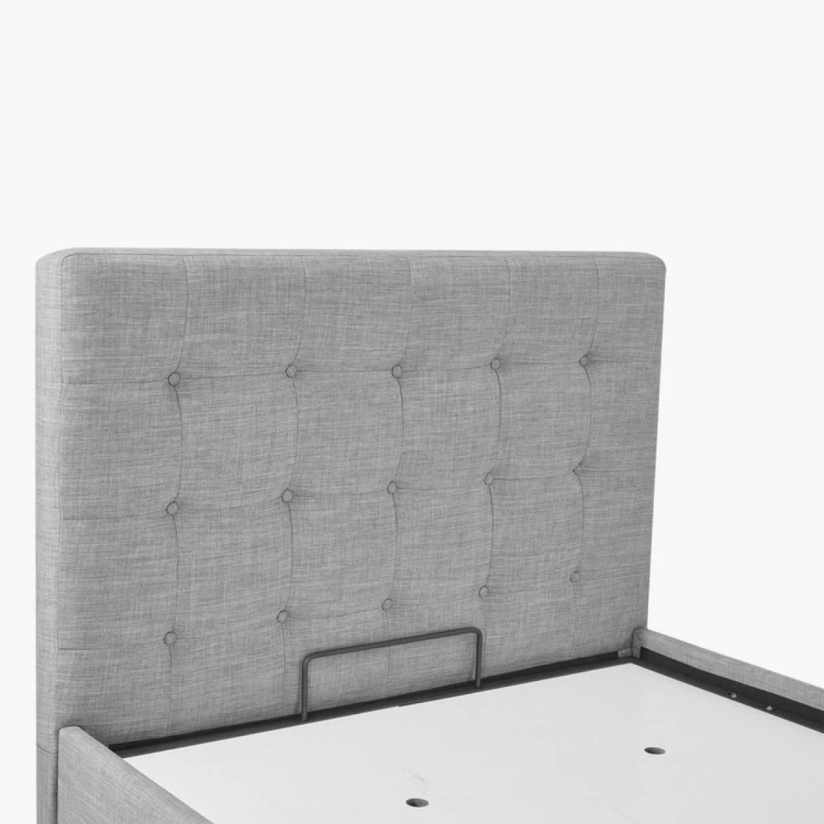 تخت خواب دو نفره روکش دار هیدرولیک اوکلند هوم باکس 213 X 110 X 122 سانتی متر - خاکستری تخت خواب دو نفره روکش دار هیدرولیک اوکلند هوم باکس 213 X 110 X 122 سانتی متر - خاکستری