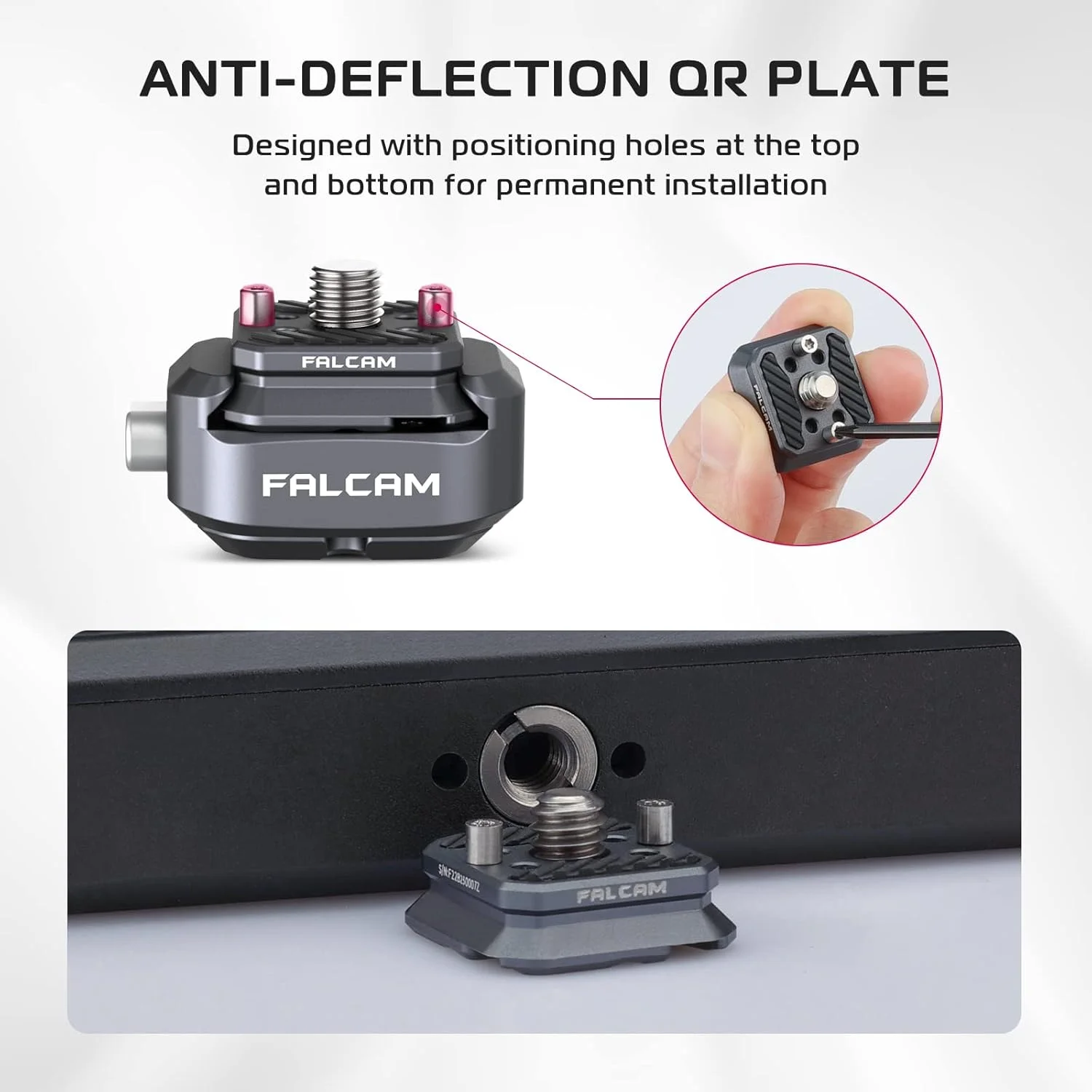 کیت صفحه اتصال سریع پایه FALCAM F22، آداپتور نصب دوربین تبدیل رزوه 1/4 اینچ به سیستم QR F22، کیت لوازم جانبی دوربین آلومینیومی 22 میلیمتری برای فیلمسازان و عکاسان، مناسب برای سه پایه DSLR سونی کانن کیت صفحه اتصال سریع پایه FALCAM F22، آداپتور نصب دوربین تبدیل رزوه 1/4 اینچ به سیستم QR F22، کیت لوازم جانبی دوربین آلومینیومی 22 میلیمتری برای فیلمسازان و عکاسان، مناسب برای سه پایه DSLR سونی کانن