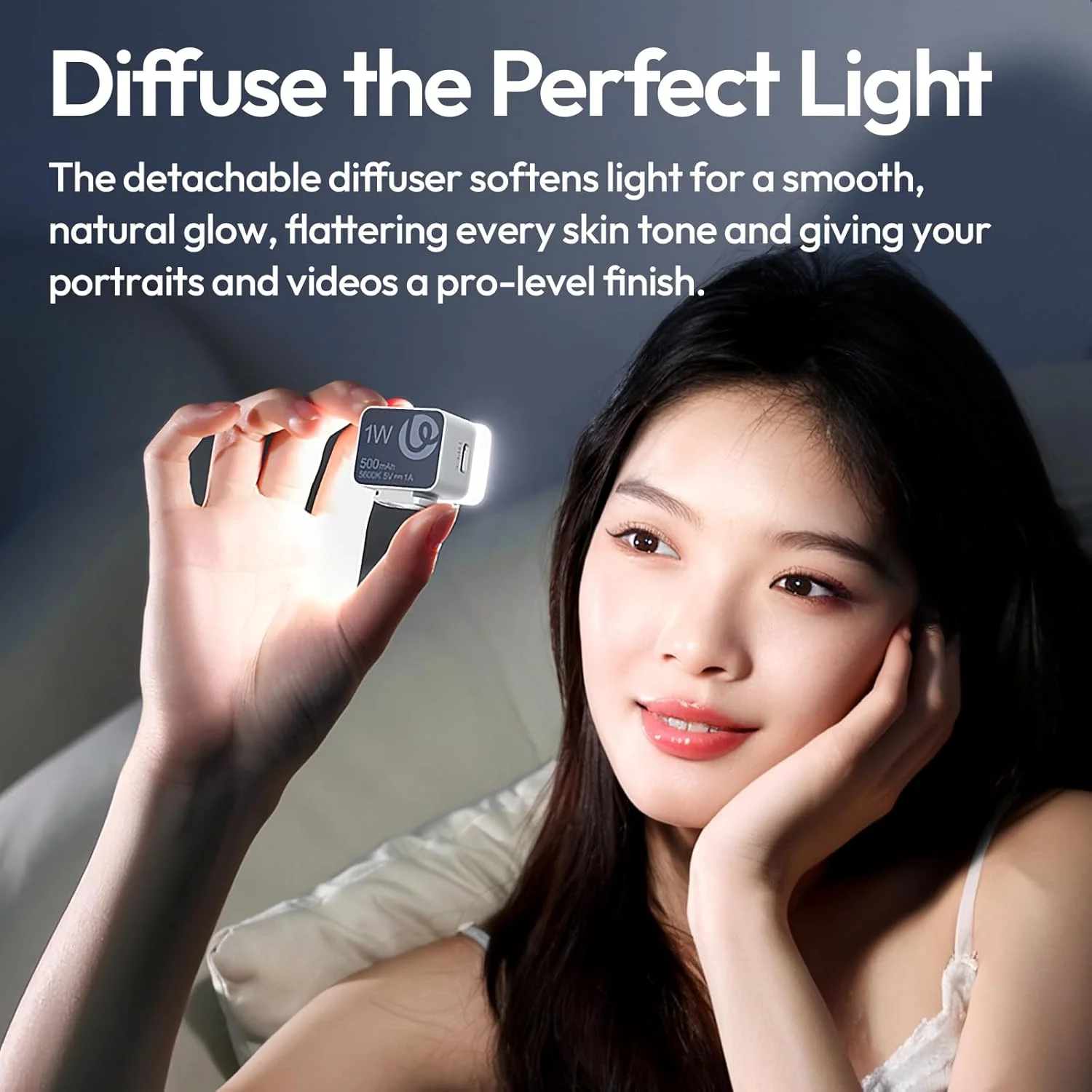 نور مکعبی کوچک ULANZI DG01، چراغ LED قابل حمل دوربین برای DJI OSMO Pocket 3، دوربین اکشن Sony zv-e 10، Canon r550، پشتیبانی از اتصال مغناطیسی و شارژ Type-C برای سه پایه ULANZI JJ02