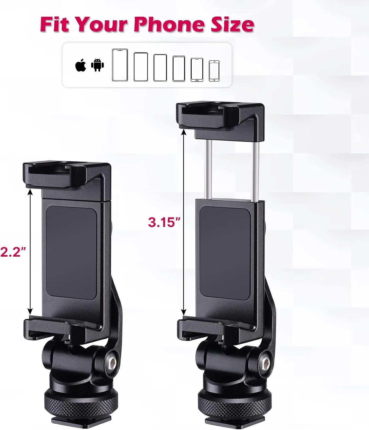 پایه سه پایه ULANZI Promage با نگهدارنده 360 درجه iPad مدل PM-IH20S | ارتفاع قابل تنظیم 50 تا 152 سانتی متر | پایه نگهدارنده تبلت جهانی