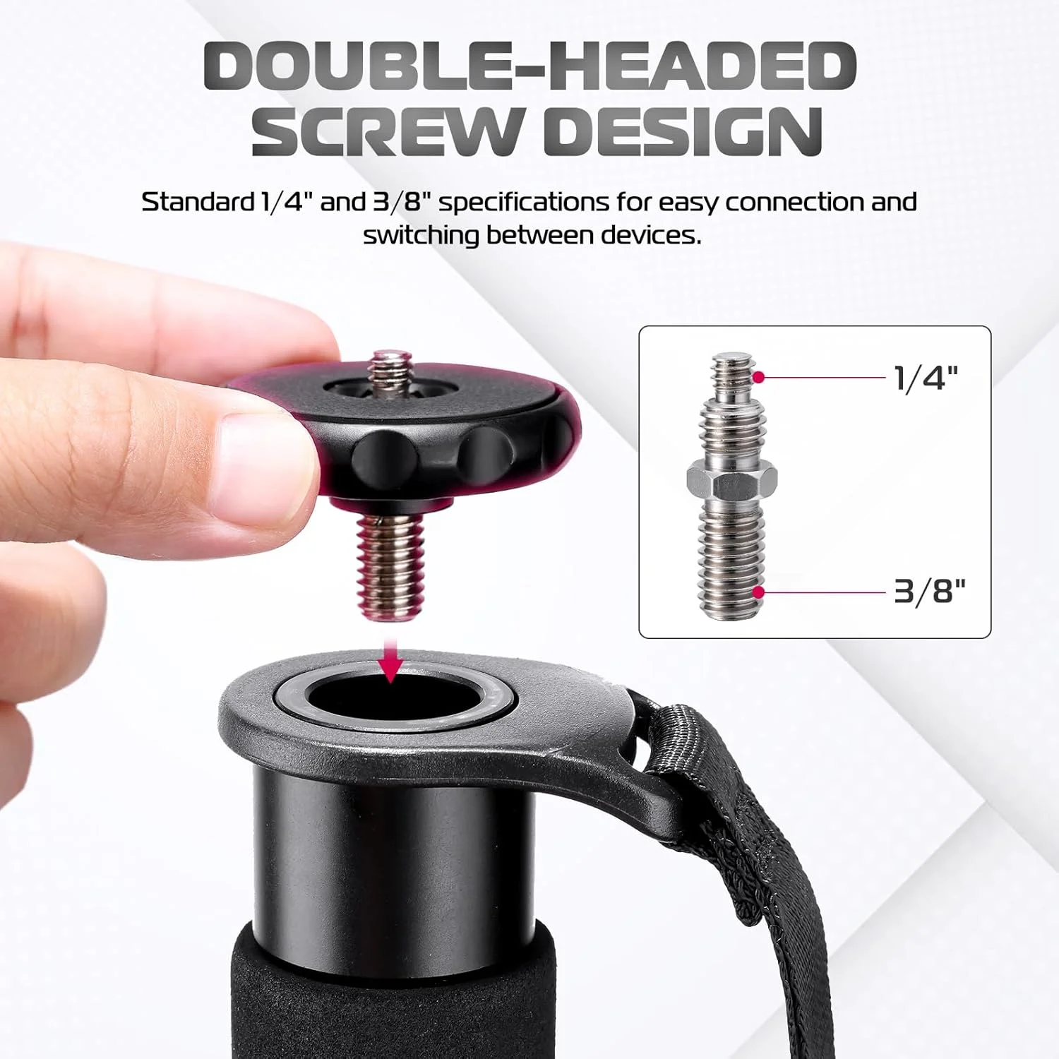 تک پایه دوربین ULANZI TB12، تک پایه عکاسی آلومینیومی 61 اینچی با ارتفاع 5 قسمتی، لوازم جانبی دوربین سبک و قابل حمل، برای دوربین های بدون آینه و DSLR کانن، نیکون و سونی، حمل آسان تک پایه دوربین ULANZI TB12، تک پایه عکاسی آلومینیومی 61 اینچی با ارتفاع 5 قسمتی، لوازم جانبی دوربین سبک و قابل حمل، برای دوربین های بدون آینه و DSLR کانن، نیکون و سونی، حمل آسان