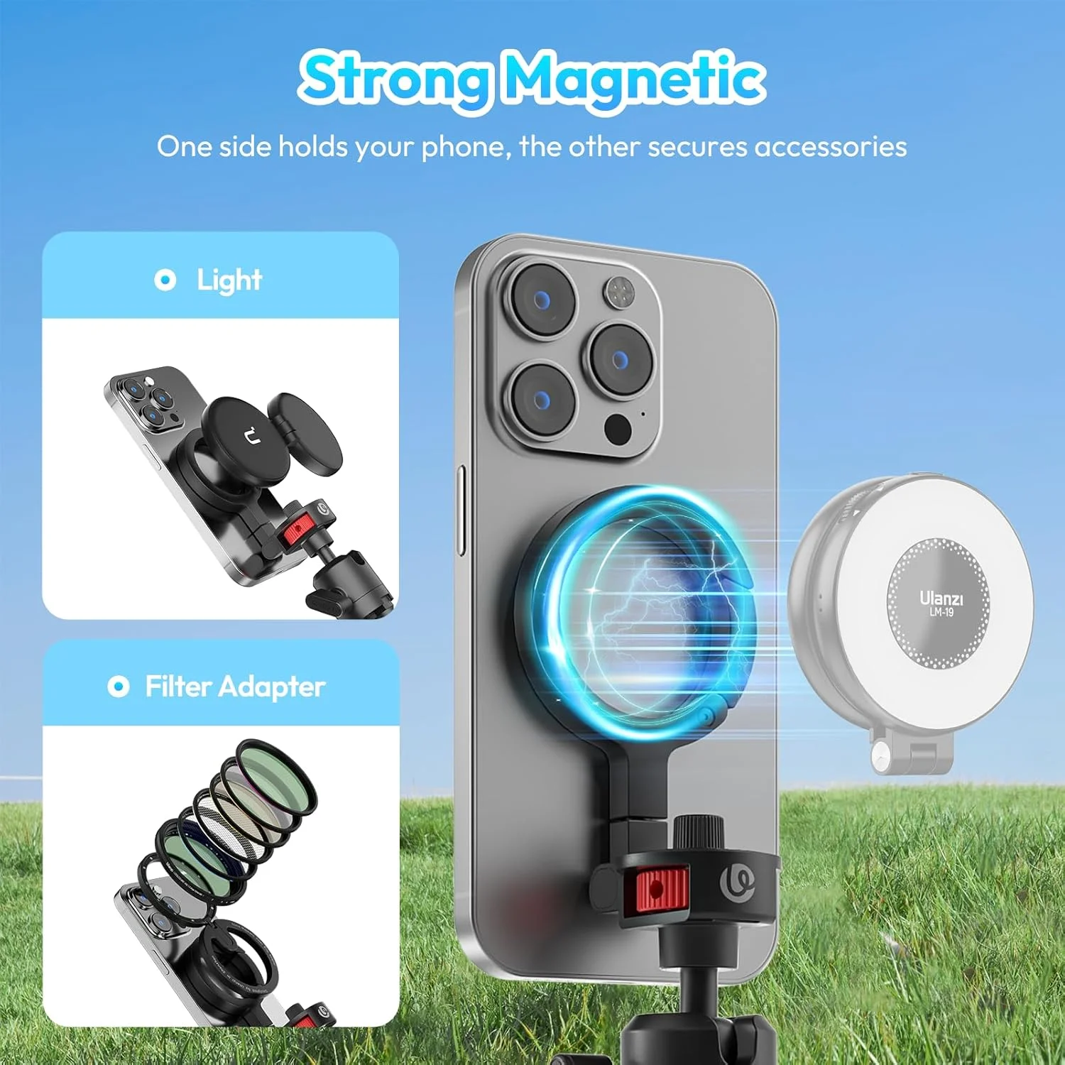 سه پایه انعطاف پذیر مغناطیسی ULANZI MT30 برای سری iPhone 17-12 با رزوه 1/4 اینچی، پایه نگهدارنده تلفن کوچک خم شو برای MagSafe و دوربین ها، پایه سه پایه کوچک اختاپوسی برای فیلمبرداری خلاقانه و ضبط ویدیو سه پایه انعطاف پذیر مغناطیسی ULANZI MT30 برای سری iPhone 17-12 با رزوه 1/4 اینچی، پایه نگهدارنده تلفن کوچک خم شو برای MagSafe و دوربین ها، پایه سه پایه کوچک اختاپوسی برای فیلمبرداری خلاقانه و ضبط ویدیو