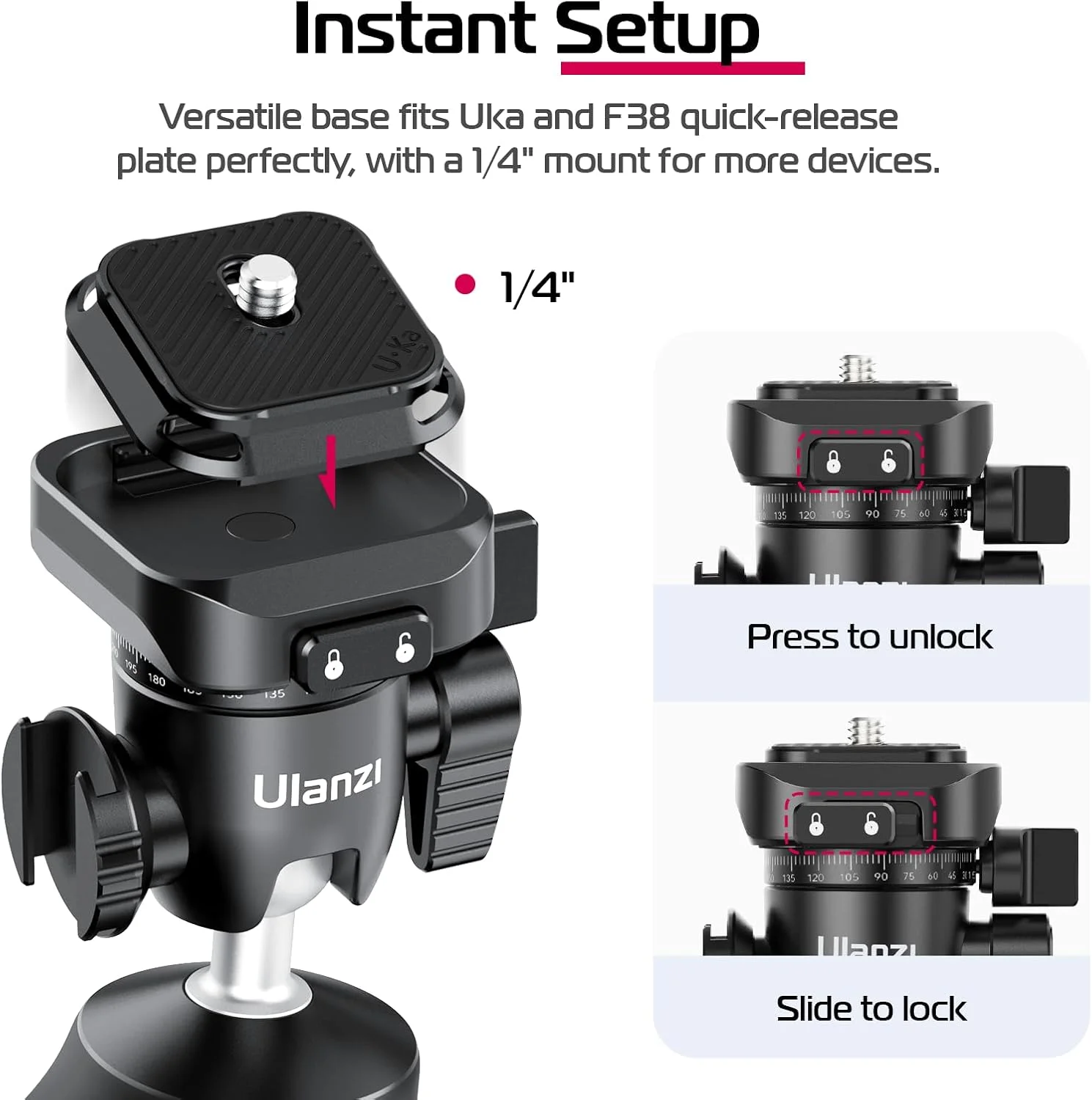 سه پایه کوچک ULANZI TT38، ظرفیت بار 3 کیلوگرم، سه پایه دوربین کوچک با رهاسازی سریع UKa و F38، سه پایه رومیزی مسافرتی سازگار با Sony a7c، Nikon Z30 و FUJIFILM X-S10/X-S20 سه پایه کوچک ULANZI TT38، ظرفیت بار 3 کیلوگرم، سه پایه دوربین کوچک با رهاسازی سریع UKa و F38، سه پایه رومیزی مسافرتی سازگار با Sony a7c، Nikon Z30 و FUJIFILM X-S10/X-S20