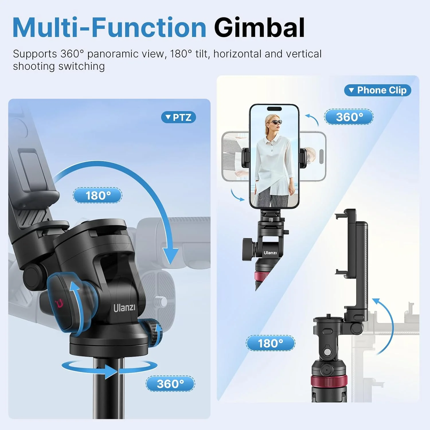 سه پایه دوربین گوشی موبایل ULANZI MT-78 با ارتفاع 185 سانتی متر، مونوپاد سلفی استیک تلسکوپی، پایه نگهدارنده دوربین گوشی با گیره 2 در 1، سه پایه دوربین با هد توپی 360 درجه و مانت کفشک دار مناسب سونی، کانن، آیفون 16، 15، 14 سه پایه دوربین گوشی موبایل ULANZI MT-78 با ارتفاع 185 سانتی متر، مونوپاد سلفی استیک تلسکوپی، پایه نگهدارنده دوربین گوشی با گیره 2 در 1، سه پایه دوربین با هد توپی 360 درجه و مانت کفشک دار مناسب سونی، کانن، آیفون 16، 15، 14