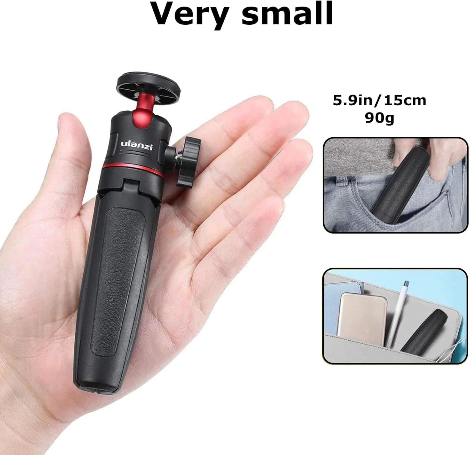 سه پایه مسافرتی جمع و جور ULANZI Select MT-08، سه پایه کوچک قابل حمل با پیچ 1/4 اینچی، سازگار با Sony ZV1/ RX100 VII/ RX1R II، Canon G7X Mark، Fujifilm X100V، Leica Q2 سه پایه مسافرتی جمع و جور ULANZI Select MT-08، سه پایه کوچک قابل حمل با پیچ 1/4 اینچی، سازگار با Sony ZV1/ RX100 VII/ RX1R II، Canon G7X Mark، Fujifilm X100V، Leica Q2