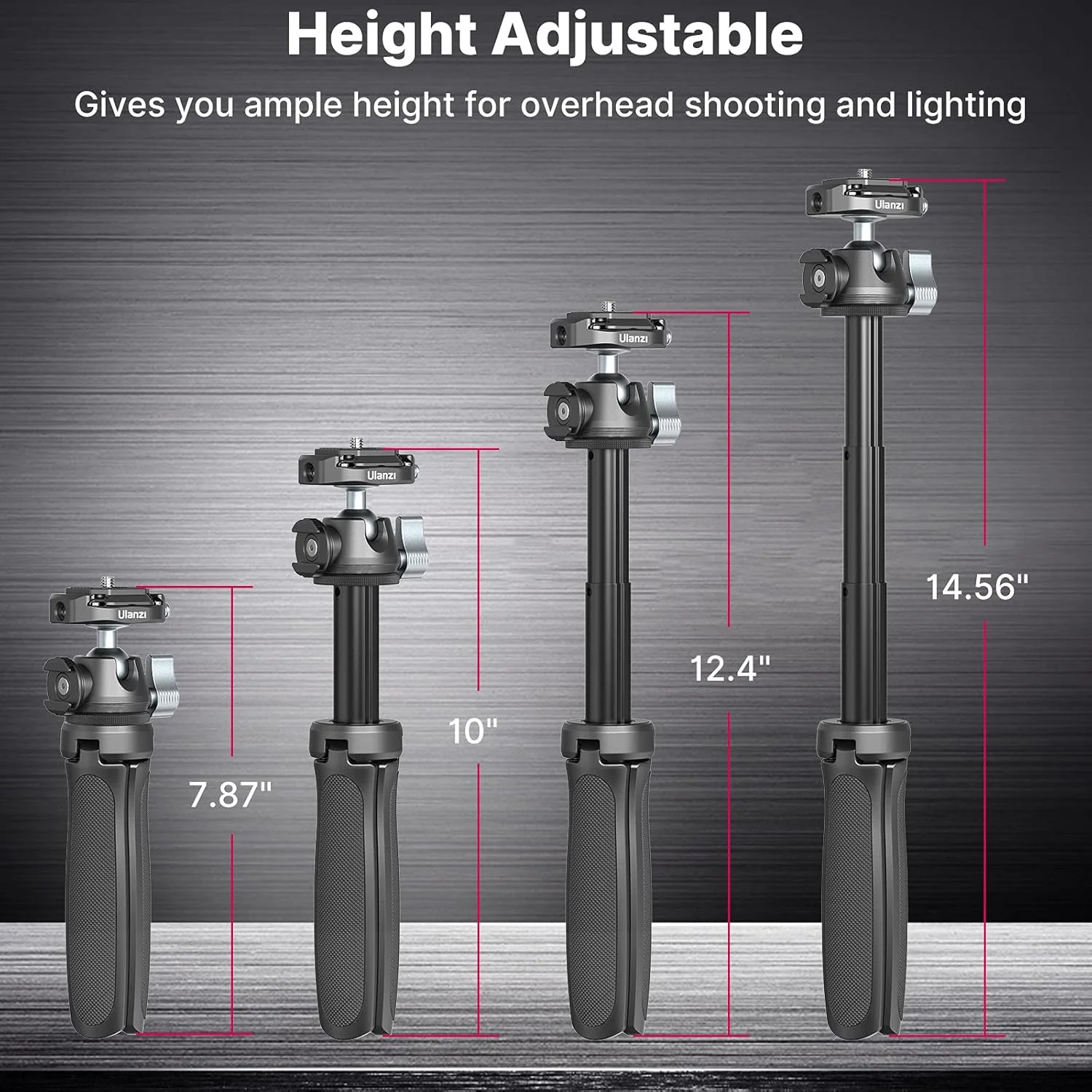 سه پایه دوربین ULANZI مدل MT-46، سه پایه آلومینیومی برای دوربین با صفحه رهاسازی سریع F38، تنظیم 4 سطح، سر توپی 360 درجه با کفشک سرد، سبک وزن، قابل حمل، مناسب برای ولاگ، مسافرت و سلفی، مناسب برای دوربین های DSLR سه پایه دوربین ULANZI مدل MT-46، سه پایه آلومینیومی برای دوربین با صفحه رهاسازی سریع F38، تنظیم 4 سطح، سر توپی 360 درجه با کفشک سرد، سبک وزن، قابل حمل، مناسب برای ولاگ، مسافرت و سلفی، مناسب برای دوربین های DSLR