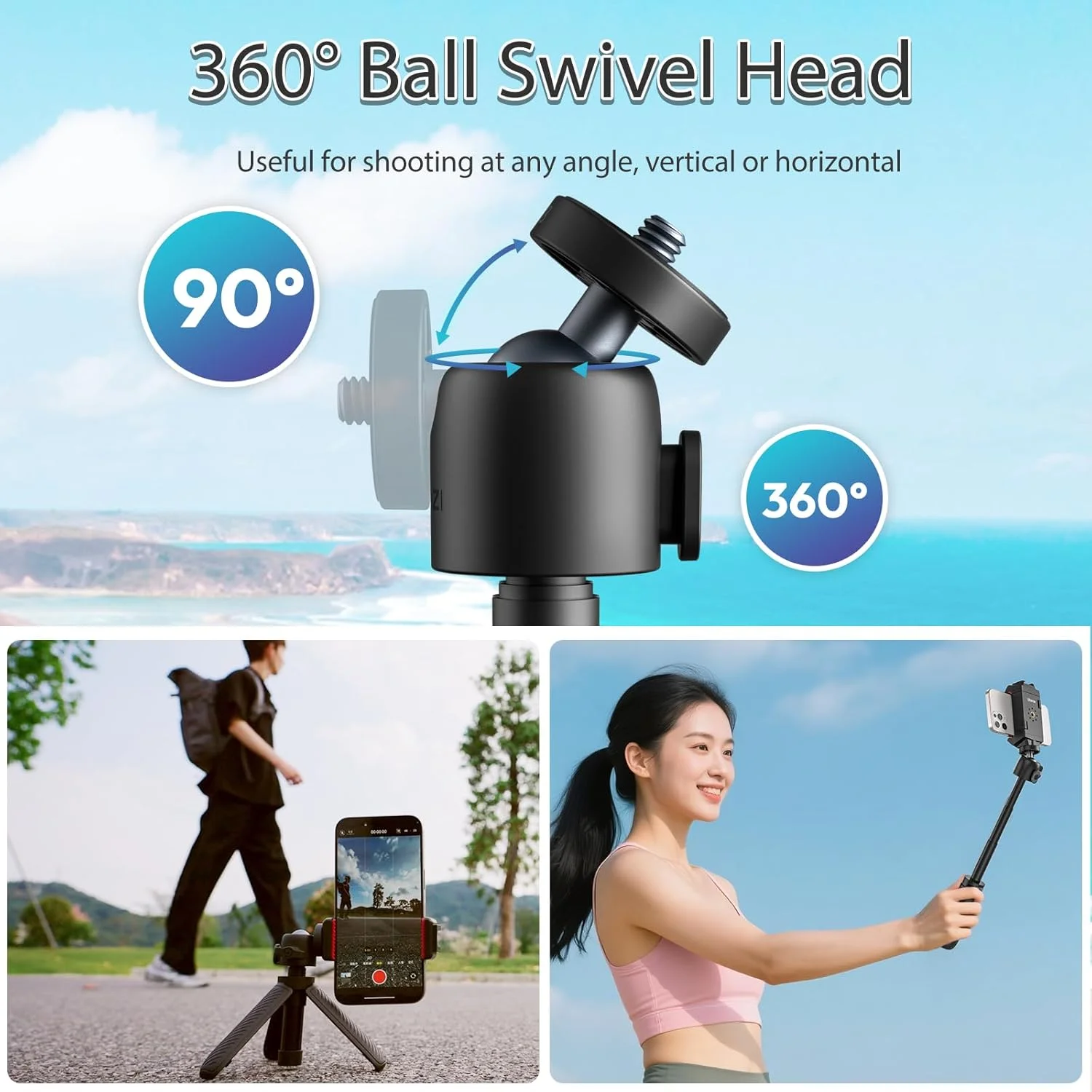 سه پایه دوربین ULANZI MT88 ClipMate، مونوپاد سلفی با بند چسبی و آداپتور دوربین اکشن، سه پایه رومیزی کوچک با کفشک سرد، سه پایه مسافرتی برای سری آیفون و دوربین اکشن، DJI Pocket3، Insta 360 X5 سه پایه دوربین ULANZI MT88 ClipMate، مونوپاد سلفی با بند چسبی و آداپتور دوربین اکشن، سه پایه رومیزی کوچک با کفشک سرد، سه پایه مسافرتی برای سری آیفون و دوربین اکشن، DJI Pocket3، Insta 360 X5