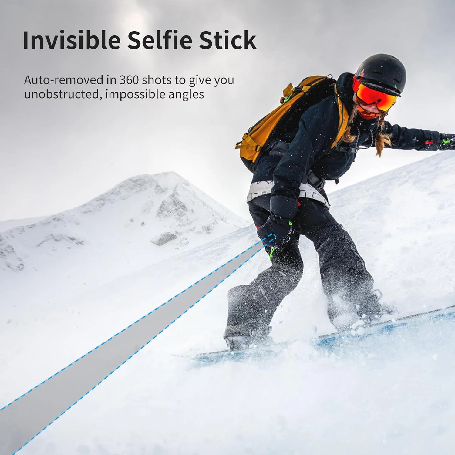 پایه سلفی نامرئی 150 سانتی متری ULANZI TT52 مناسب برای دوربین های اکشن Insta360 X4/GO 3/X3/ONE RS/ONE X2/ONE X/GO 2/ONE R/ONE - دسته گریپ سلفی ضد آب و قابل تنظیم پایه سلفی نامرئی 150 سانتی متری ULANZI TT52 مناسب برای دوربین های اکشن Insta360 X4/GO 3/X3/ONE RS/ONE X2/ONE X/GO 2/ONE R/ONE - دسته گریپ سلفی ضد آب و قابل تنظیم