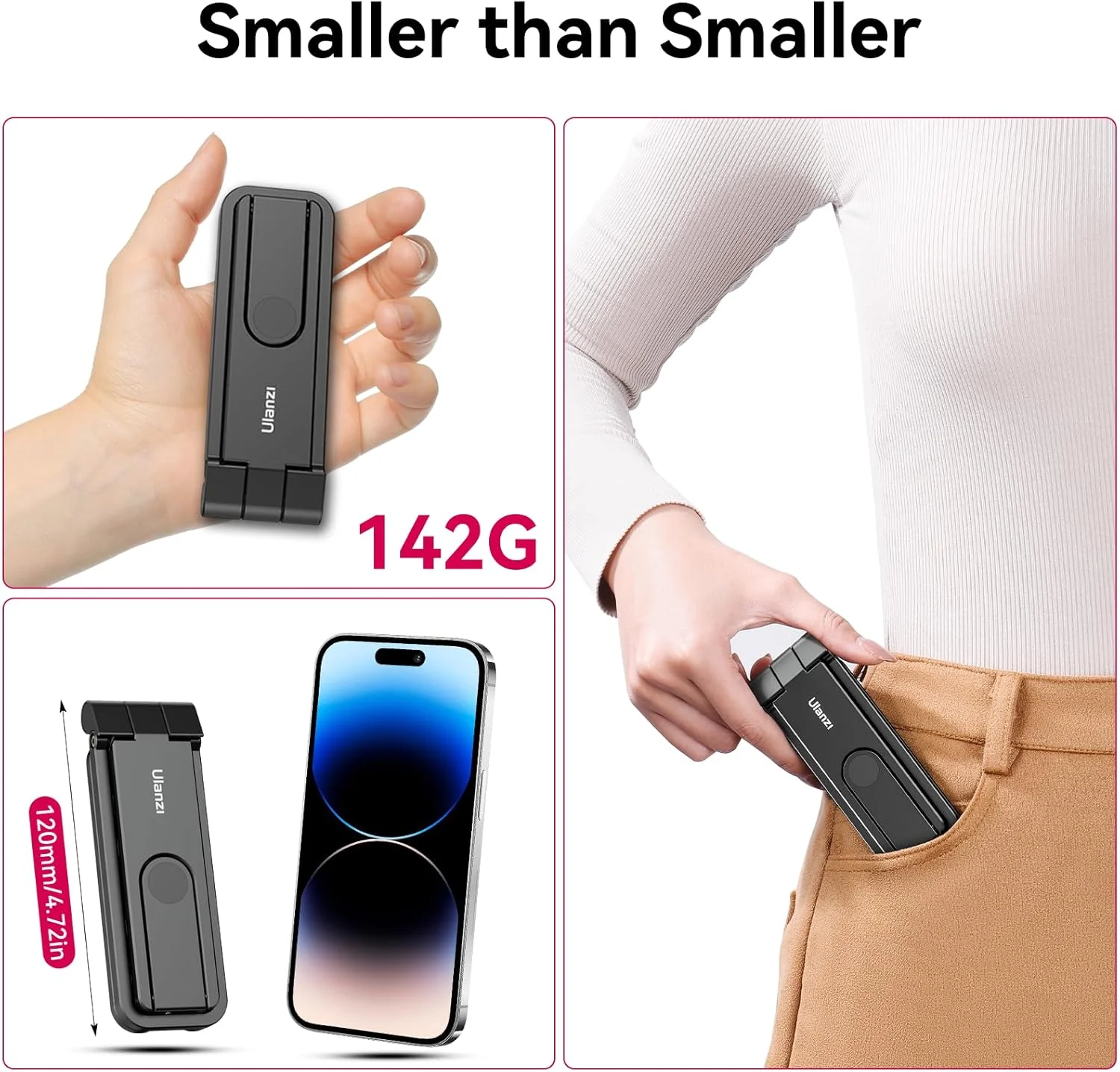 سه پایه تاشو موبایل ULANZI MA26 - سه پایه فیلمبرداری موبایل جیبی، دسته سه پایه آلومینیومی، پایه رومیزی گوشی هوشمند با 2 کفشک سرد، سایز کوچک، همه کاره، سبک و قابل حمل، مناسب برای آیفون و سامسونگ سه پایه تاشو موبایل ULANZI MA26 - سه پایه فیلمبرداری موبایل جیبی، دسته سه پایه آلومینیومی، پایه رومیزی گوشی هوشمند با 2 کفشک سرد، سایز کوچک، همه کاره، سبک و قابل حمل، مناسب برای آیفون و سامسونگ