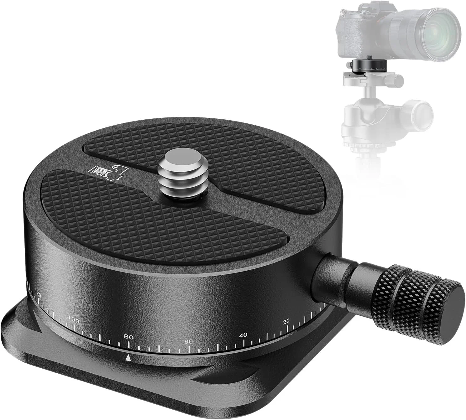 صفحه رهاسازی سریع پانوراما Neewer، آداپتور پایه سه پایه دوربین با سر چرخان 360 درجه مدرج با پایه نوع Arca و پیچ 1/4 اینچی برای دوربین DSLR، دوربین فیلمبرداری، سه پایه، تک پایه، لغزنده، حداکثر بار 5 کیلوگرم، QRP-6 صفحه رهاسازی سریع پانوراما Neewer، آداپتور پایه سه پایه دوربین با سر چرخان 360 درجه مدرج با پایه نوع Arca و پیچ 1/4 اینچی برای دوربین DSLR، دوربین فیلمبرداری، سه پایه، تک پایه، لغزنده، حداکثر بار 5 کیلوگرم، QRP-6