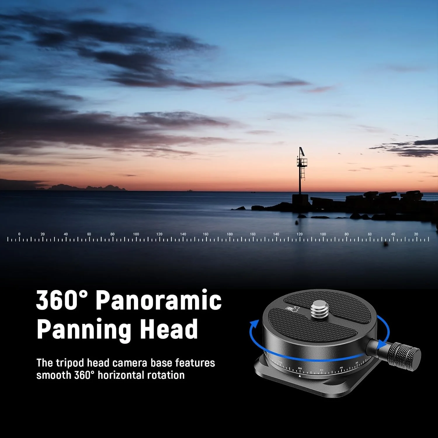 صفحه رهاسازی سریع پانوراما Neewer، آداپتور پایه سه پایه دوربین با سر چرخان 360 درجه مدرج با پایه نوع Arca و پیچ 1/4 اینچی برای دوربین DSLR، دوربین فیلمبرداری، سه پایه، تک پایه، لغزنده، حداکثر بار 5 کیلوگرم، QRP-6 صفحه رهاسازی سریع پانوراما Neewer، آداپتور پایه سه پایه دوربین با سر چرخان 360 درجه مدرج با پایه نوع Arca و پیچ 1/4 اینچی برای دوربین DSLR، دوربین فیلمبرداری، سه پایه، تک پایه، لغزنده، حداکثر بار 5 کیلوگرم، QRP-6