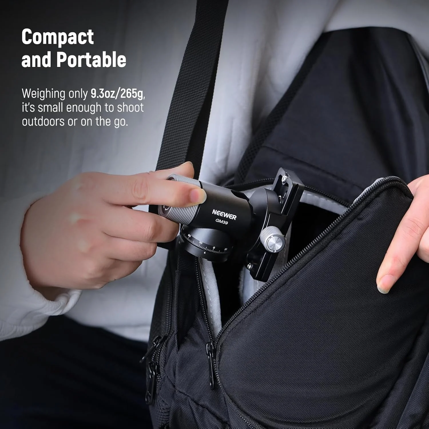 سر سه پایه گیمبال دوربین NEEWER، چرخش 360 درجه، شیب 90 درجه، آلومینیومی، پایه مونوپاد با مشخصات کم، آداپتور نصب هد توپی، گیره و پایه QR از نوع Arca با رهاسازی/قفل سریع، رزوه 3/8 اینچ، حداکثر بار 4 کیلوگرم، GM39 سر سه پایه گیمبال دوربین NEEWER، چرخش 360 درجه، شیب 90 درجه، آلومینیومی، پایه مونوپاد با مشخصات کم، آداپتور نصب هد توپی، گیره و پایه QR از نوع Arca با رهاسازی/قفل سریع، رزوه 3/8 اینچ، حداکثر بار 4 کیلوگرم، GM39