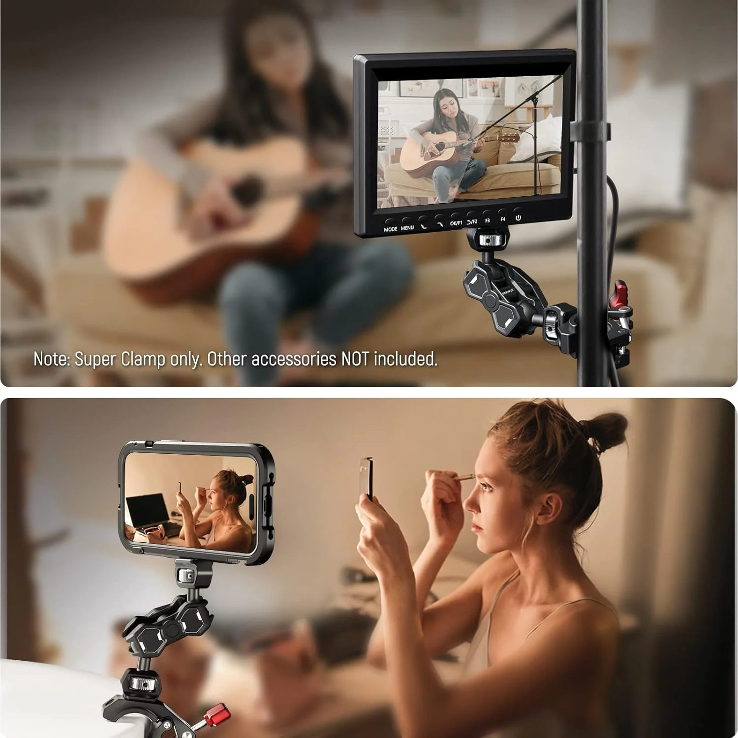 گیره سوپر NEEWER با کفشک سرد و سوراخ های رزوه ای 1/4 اینچ و 3/8 اینچ، حداکثر بار 4 کیلوگرم، نگهدارنده سه پایه دوربین خرچنگی شکل برای اکثر لوازم جانبی عکس، سازگار با بازوی جادویی SmallRig، قرمز ST81 گیره سوپر NEEWER با کفشک سرد و سوراخ های رزوه ای 1/4 اینچ و 3/8 اینچ، حداکثر بار 4 کیلوگرم، نگهدارنده سه پایه دوربین خرچنگی شکل برای اکثر لوازم جانبی عکس، سازگار با بازوی جادویی SmallRig، قرمز ST81