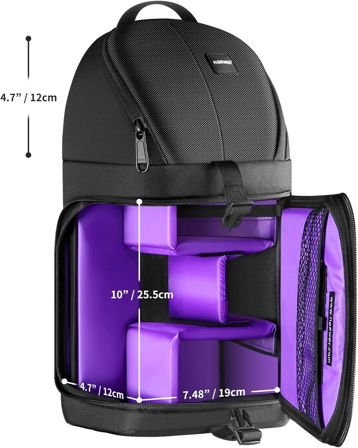 کیف کوله پشتی اسلینگ دوربین حرفه ای Neewer برای Nikon Canon Sony و سایر دوربین های DSLR و لنز، سه پایه، سایر لوازم جانبی، کیف ضد آب و ضد پارگی با پارتیشن های پد دار کیف کوله پشتی اسلینگ دوربین حرفه ای Neewer برای Nikon Canon Sony و سایر دوربین های DSLR و لنز، سه پایه، سایر لوازم جانبی، کیف ضد آب و ضد پارگی با پارتیشن های پد دار