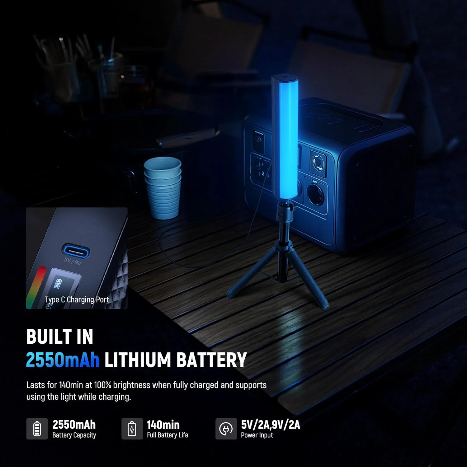 چراغ RGB عصایی NEEWER به همراه سه پایه رومیزی، میله نور مغناطیسی قابل حمل برای نورپردازی ویدیو و عکاسی، میله چراغ LED تمام رنگی 2500K-8500K با قابلیت تنظیم نور CRI95+، باتری 2550mAh، دارای 17 حالت نورپردازی برای ولاگ و TikTok، مدل TL20C چراغ RGB عصایی NEEWER به همراه سه پایه رومیزی، میله نور مغناطیسی قابل حمل برای نورپردازی ویدیو و عکاسی، میله چراغ LED تمام رنگی 2500K-8500K با قابلیت تنظیم نور CRI95+، باتری 2550mAh، دارای 17 حالت نورپردازی برای ولاگ و TikTok، مدل TL20C