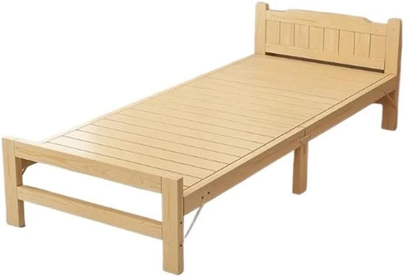 تخت تاشو کمپینگ SONGYL-20249، تخت یک نفره برای چرت زدن، تخت چوبی ساده برای منزل، تخت دو نفره کوچک برای دفتر کار، تخت های کمپینگ (XL)