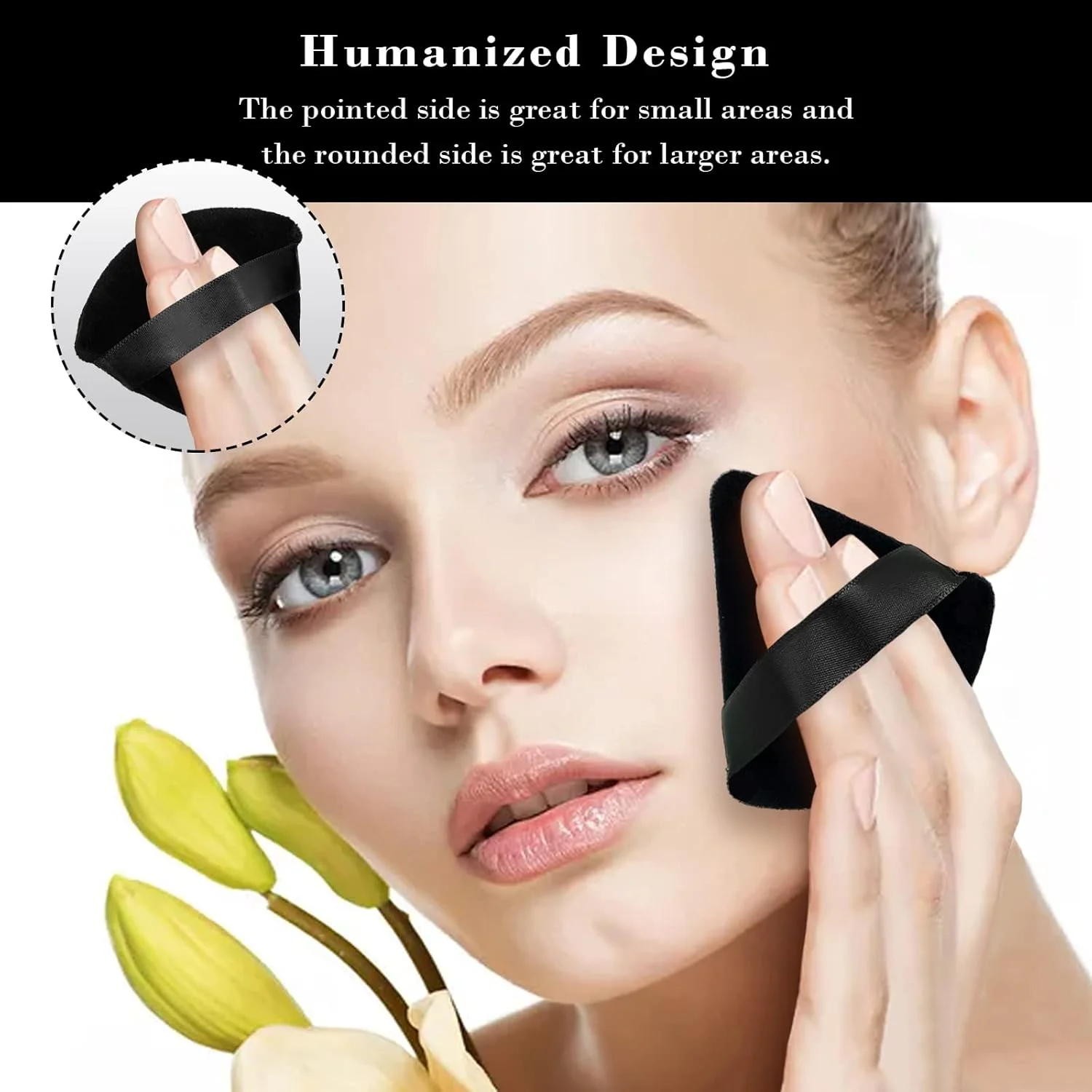 8 عدد پد آرایشی مثلثی، ساخته شده از مخمل فوق العاده نرم، طراحی شده برای کانتورینگ، چشم و گوشه، ظرف مخلوط کننده فونداسیون بیوتی بلندر. (مشکی) 8 عدد پد آرایشی مثلثی، ساخته شده از مخمل فوق العاده نرم، طراحی شده برای کانتورینگ، چشم و گوشه، ظرف مخلوط کننده فونداسیون بیوتی بلندر. (مشکی)